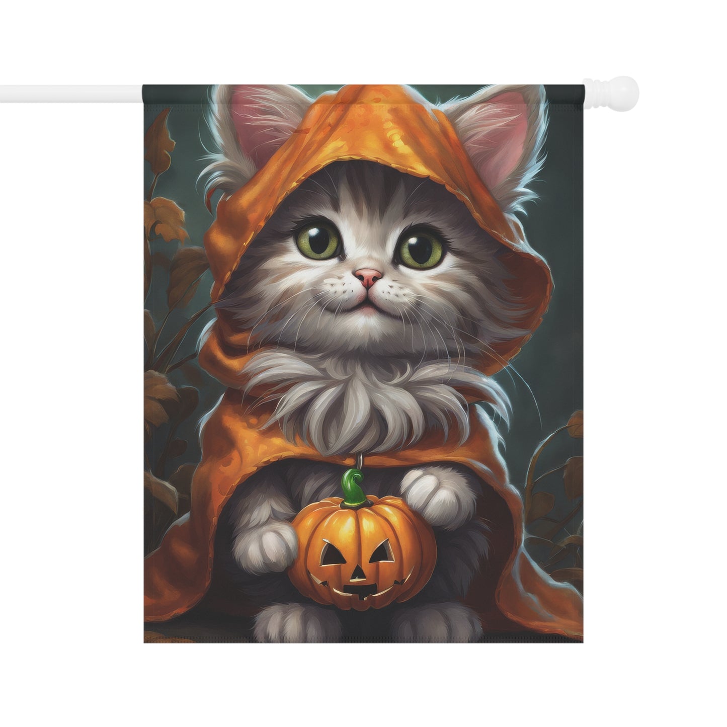 Cute Halloween Cat Garden Flag/ House Banner