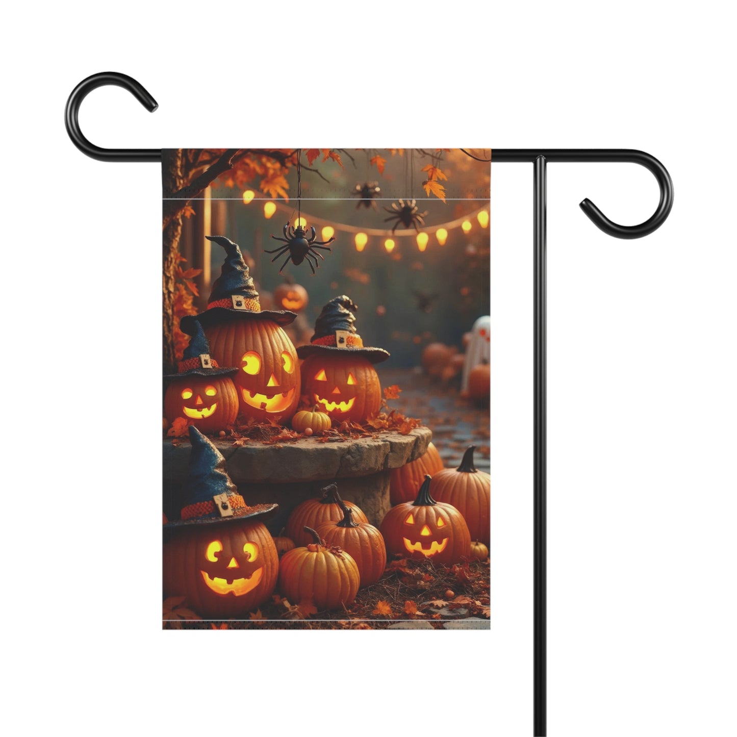 Halloween Pumpkin Party Garden Flag