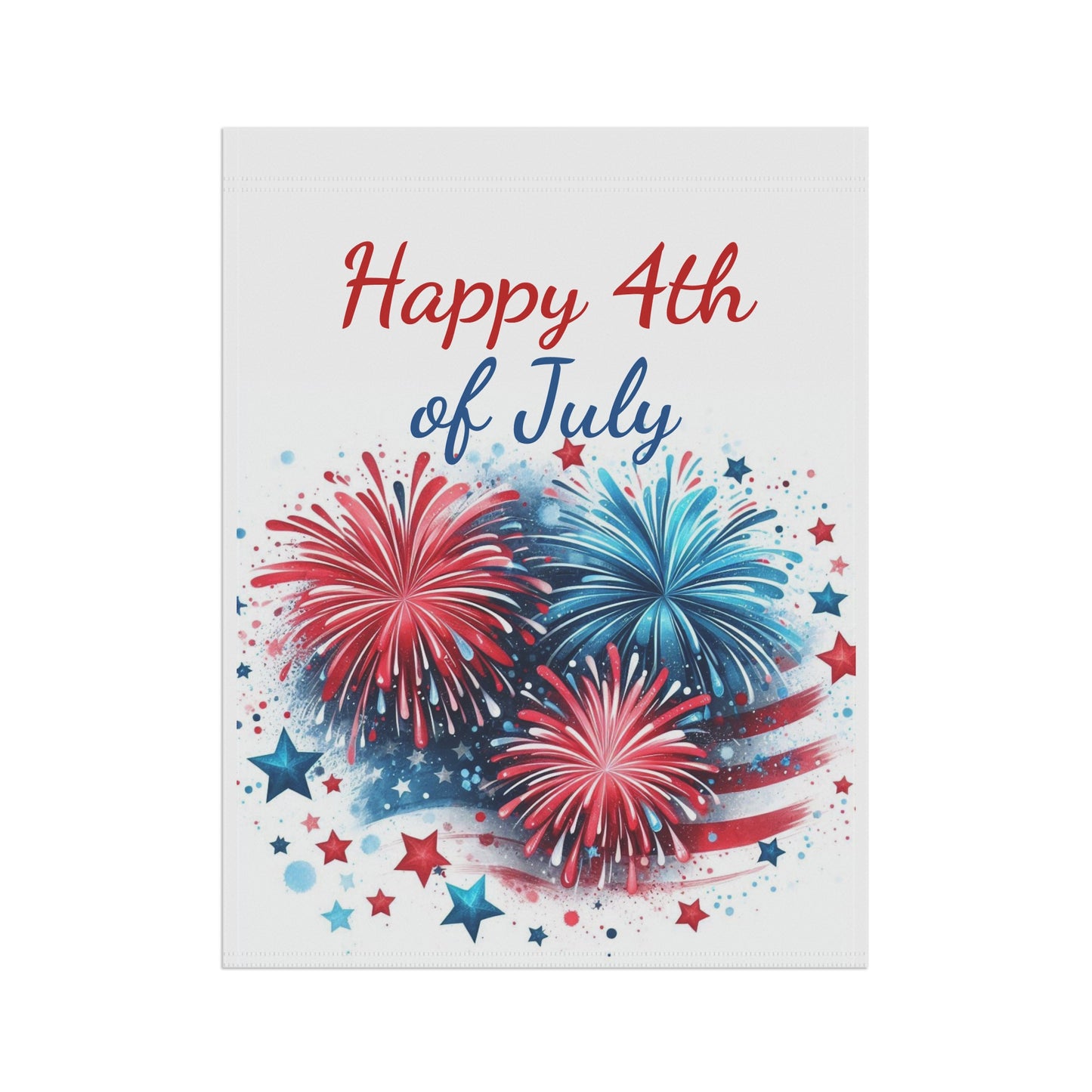 Happy 4th of July Patriotic Garden Flag