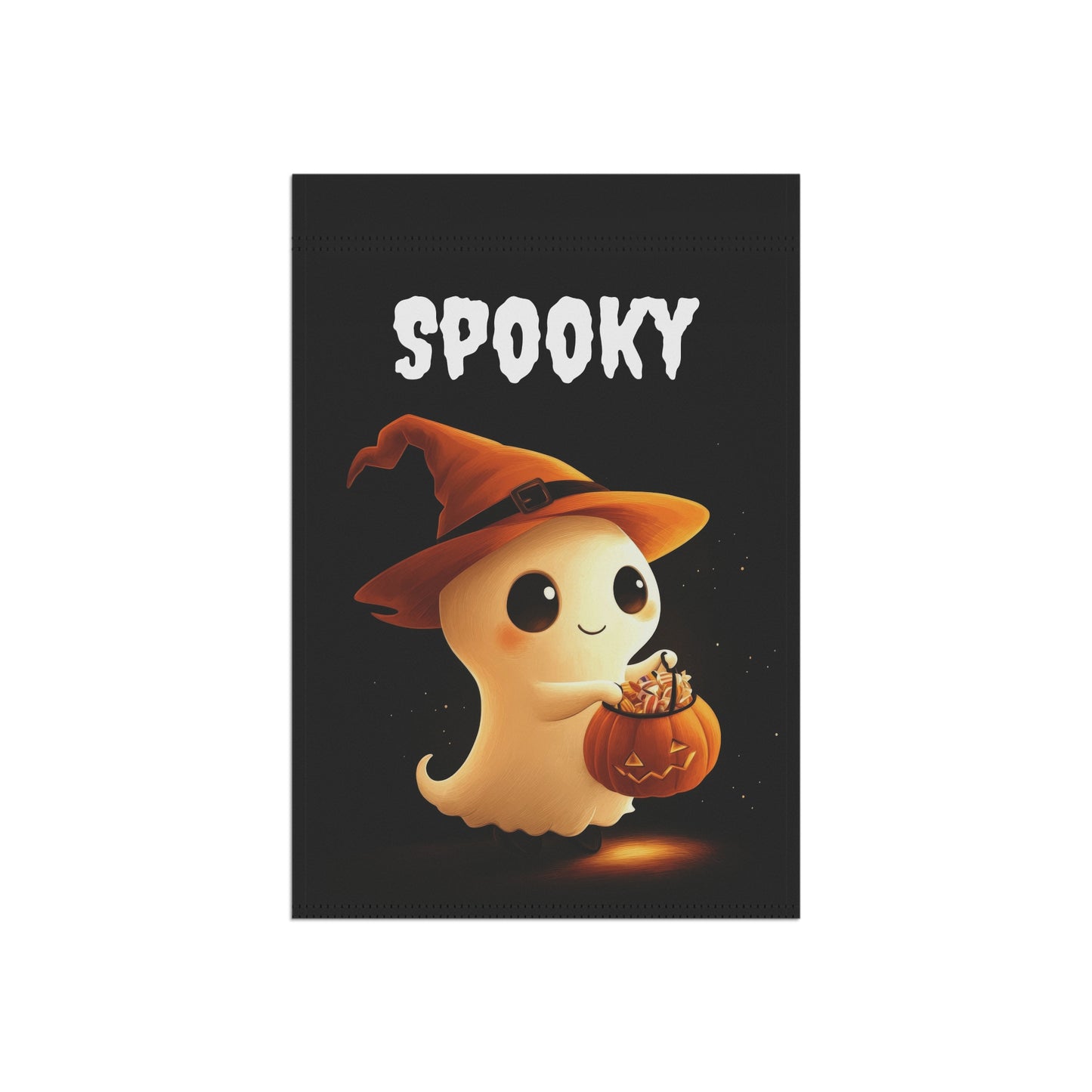 Cute Spooky Ghost Garden Flag