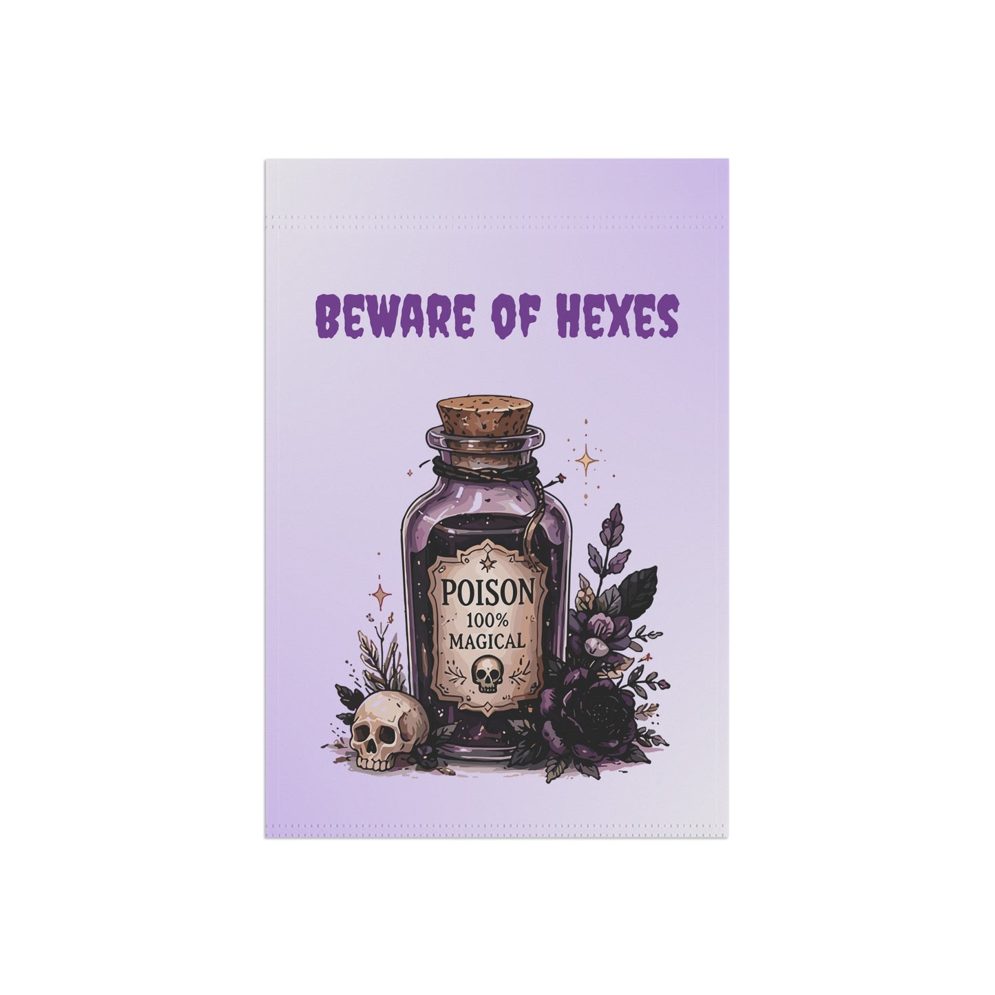 Beware of Hexes Halloween Garden Flag