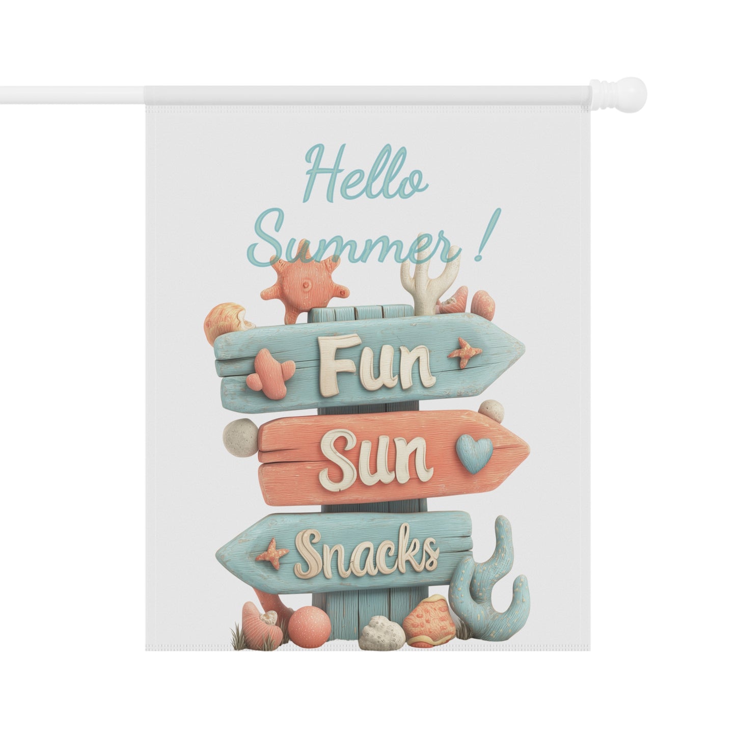 Hello Summer Garden Flag