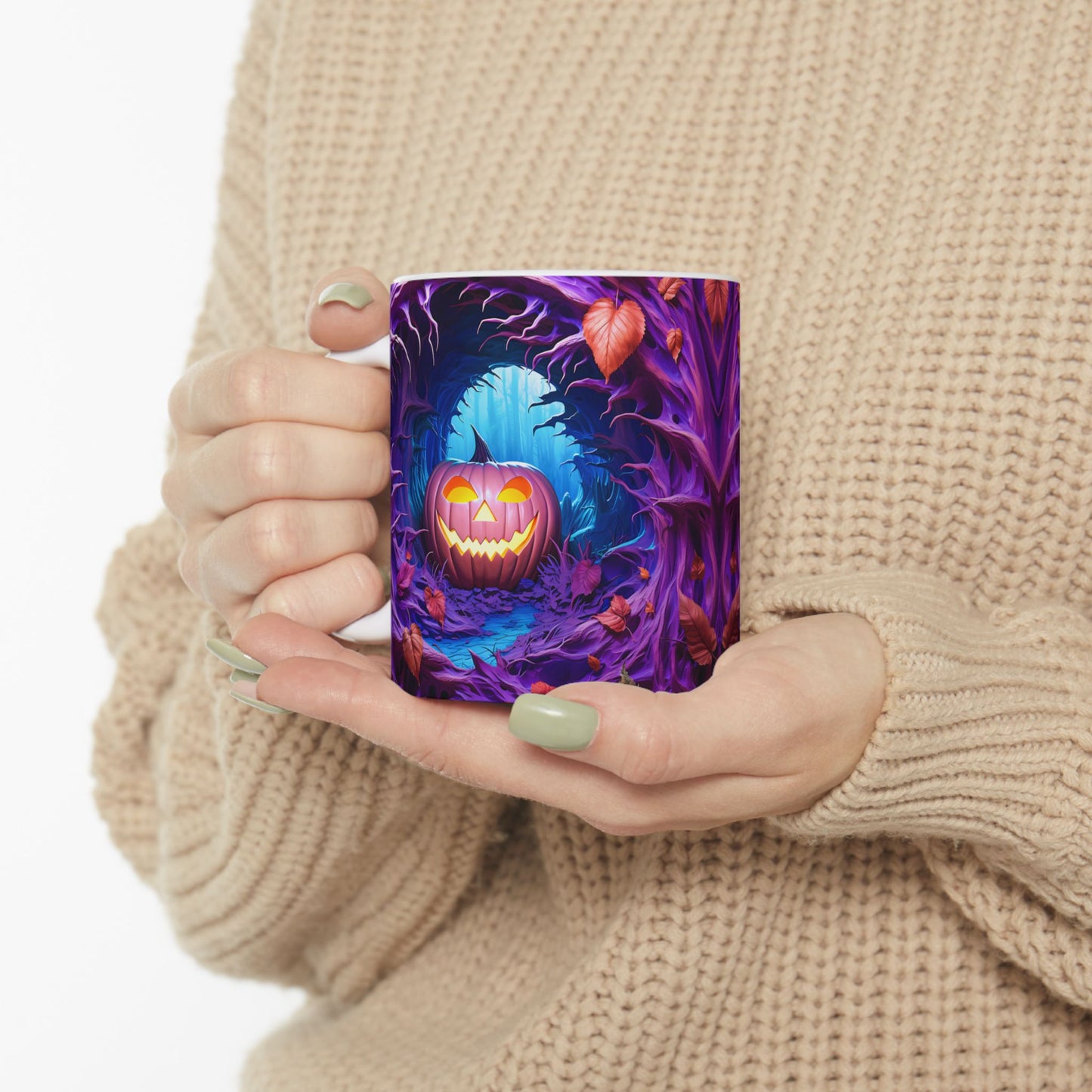 Mystical 3D Jack-O'-Lantern Coffee Mug