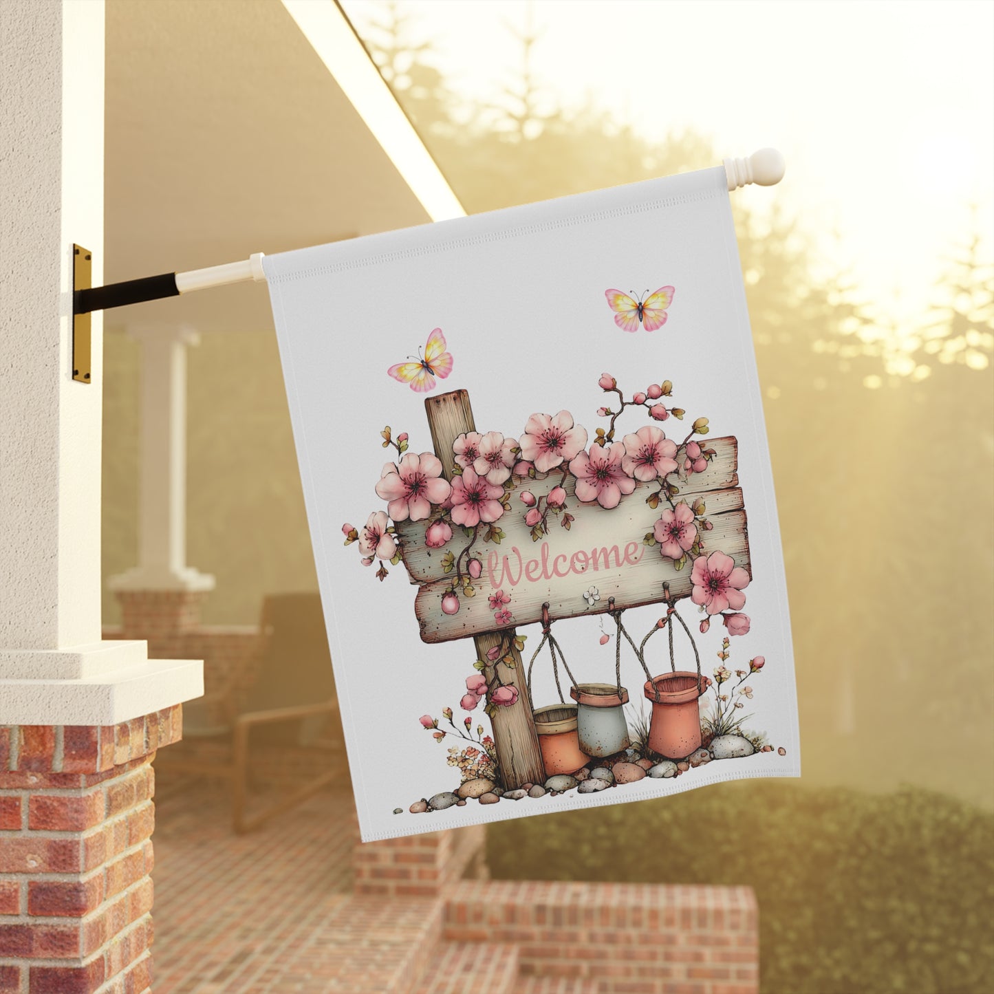 Rustic Blossom Sign Flag