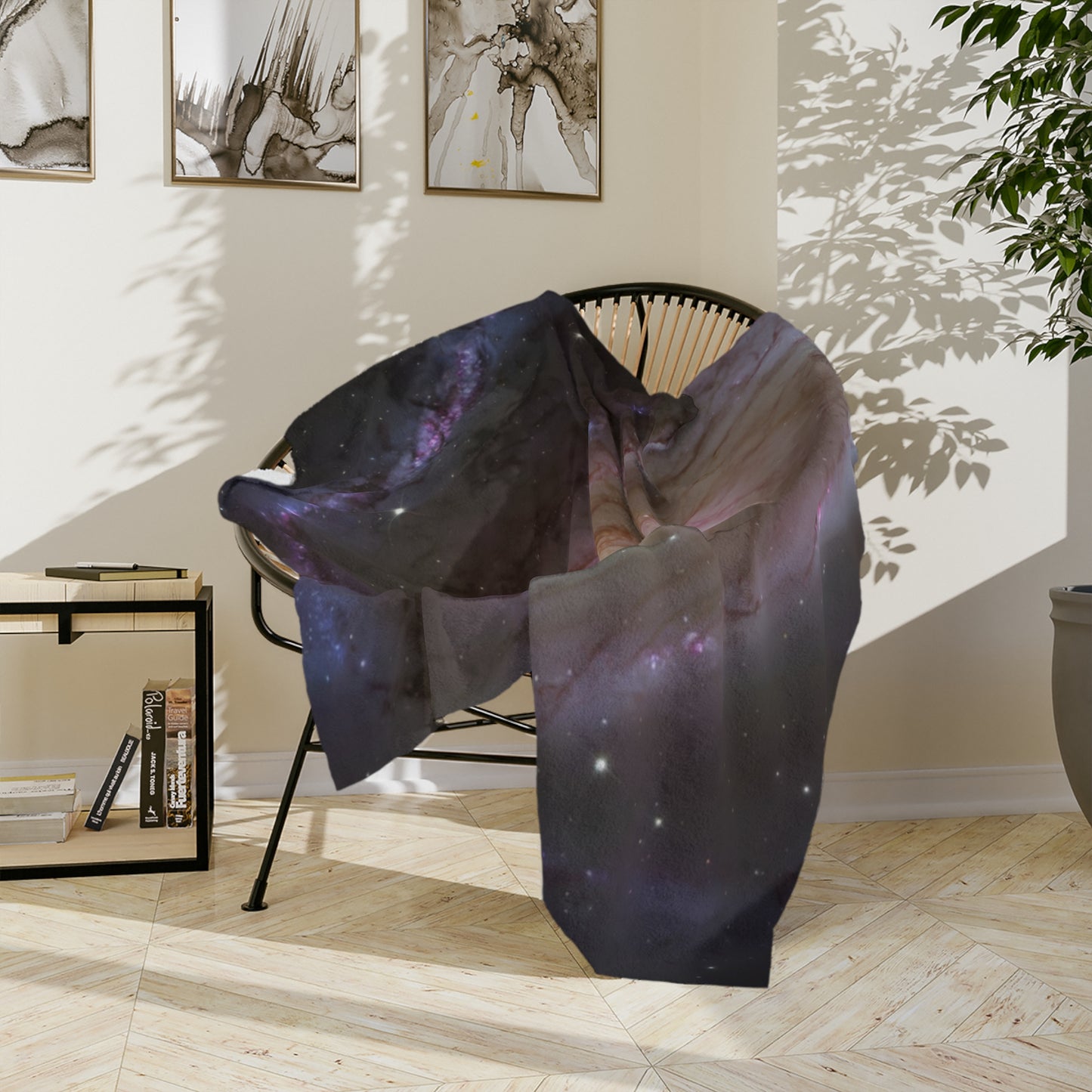 Deep Space Galaxy Velveteen Throw