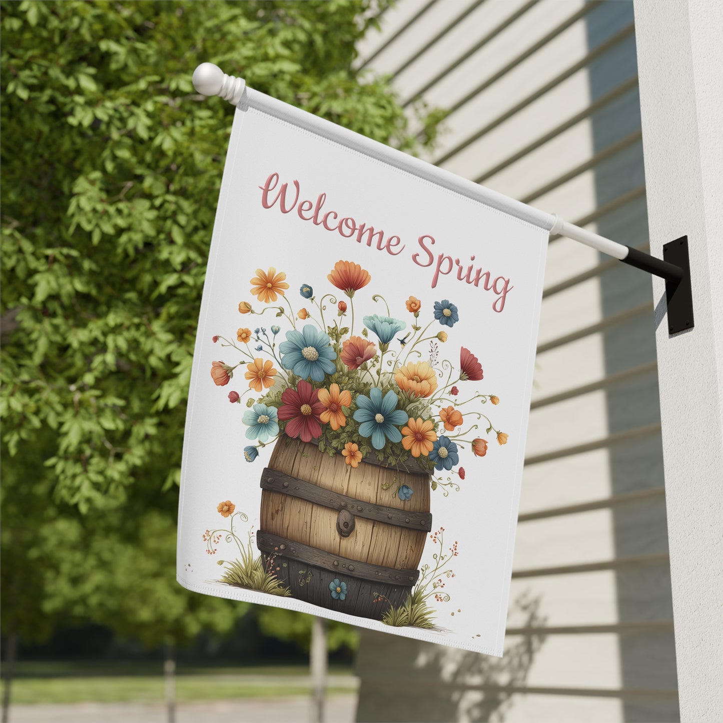 Spring Floral Garden Flag