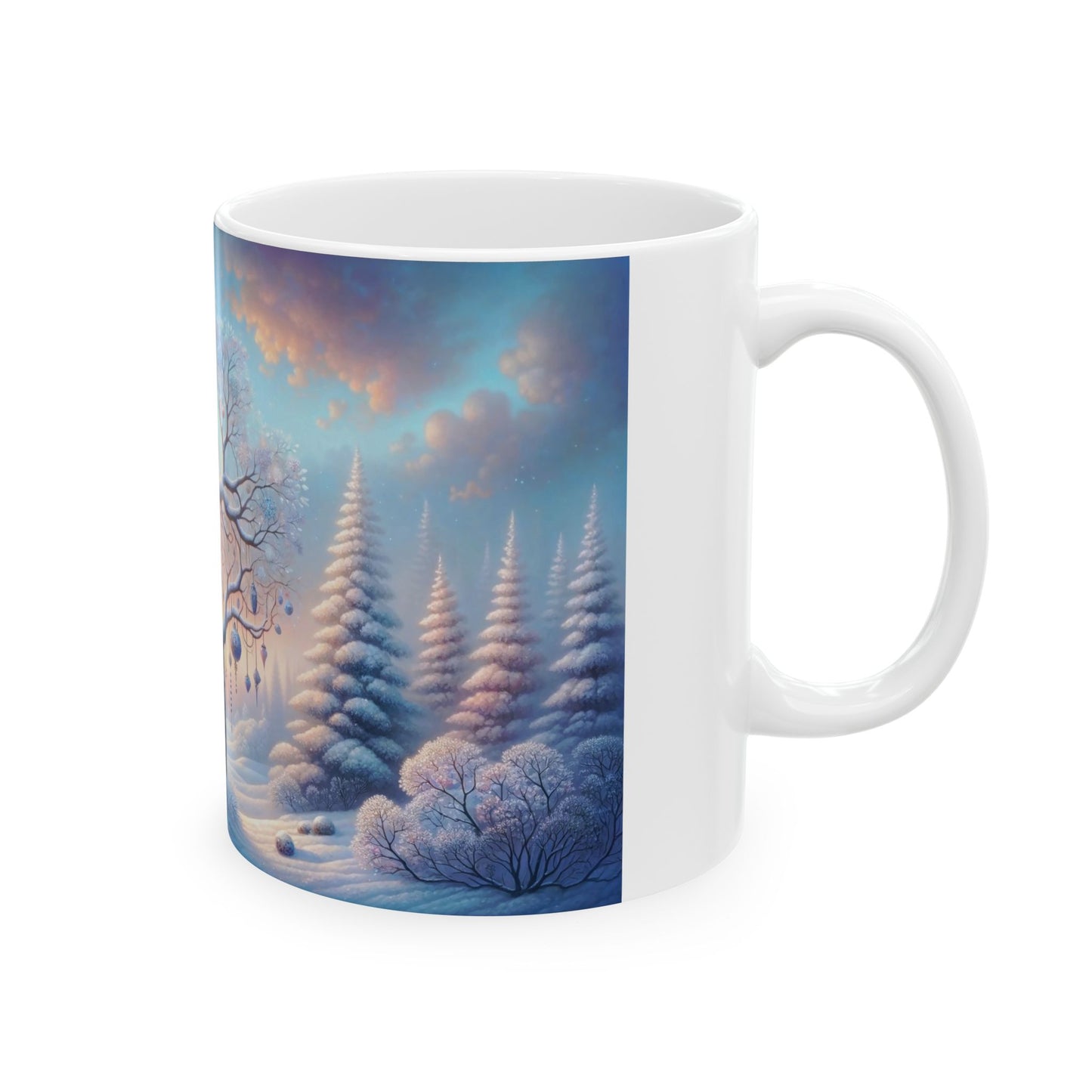 Whimsical Winter Bird Coffee Mug
