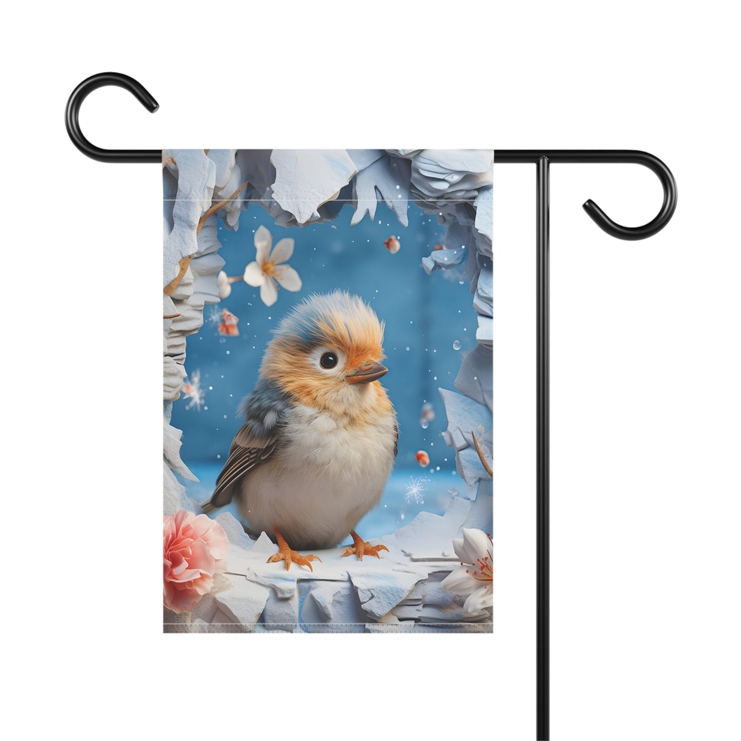 Cute Spring Baby Bird Garden Flag