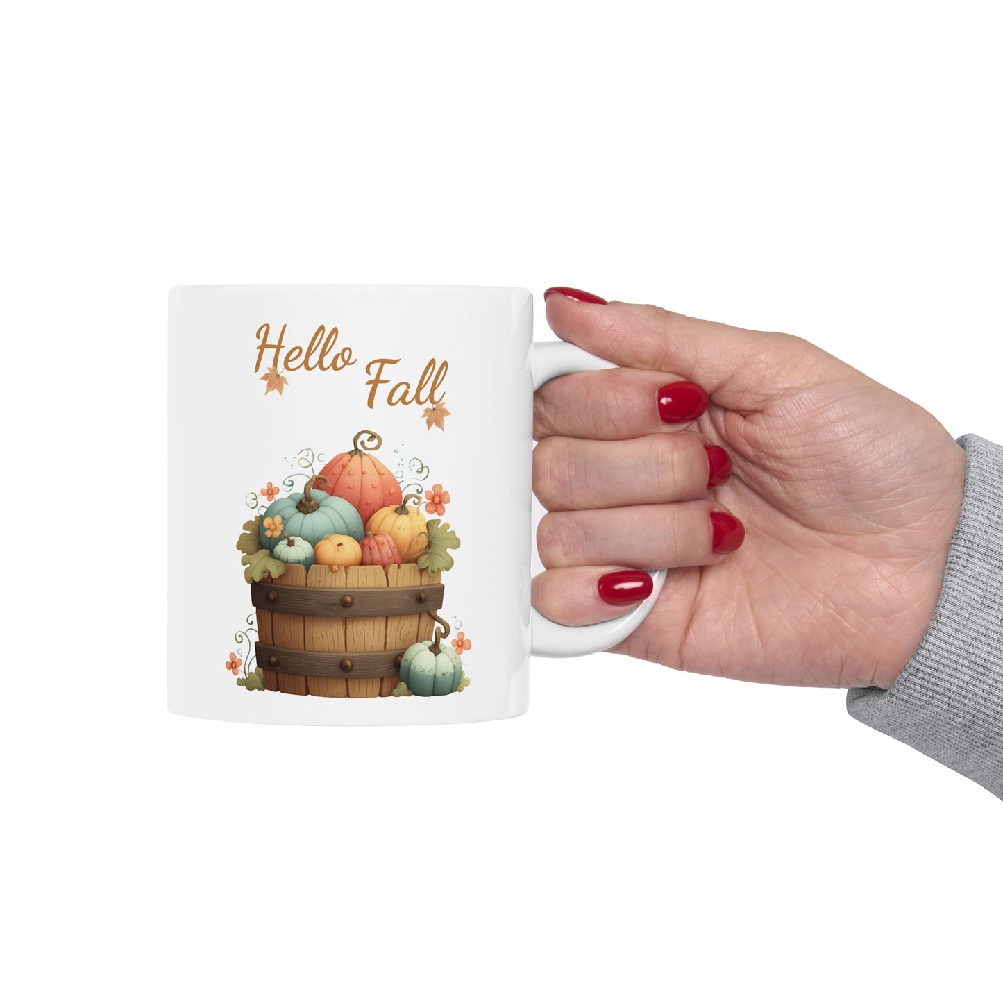 Colorful Pastel Autumn Ceramic Tea Mug
