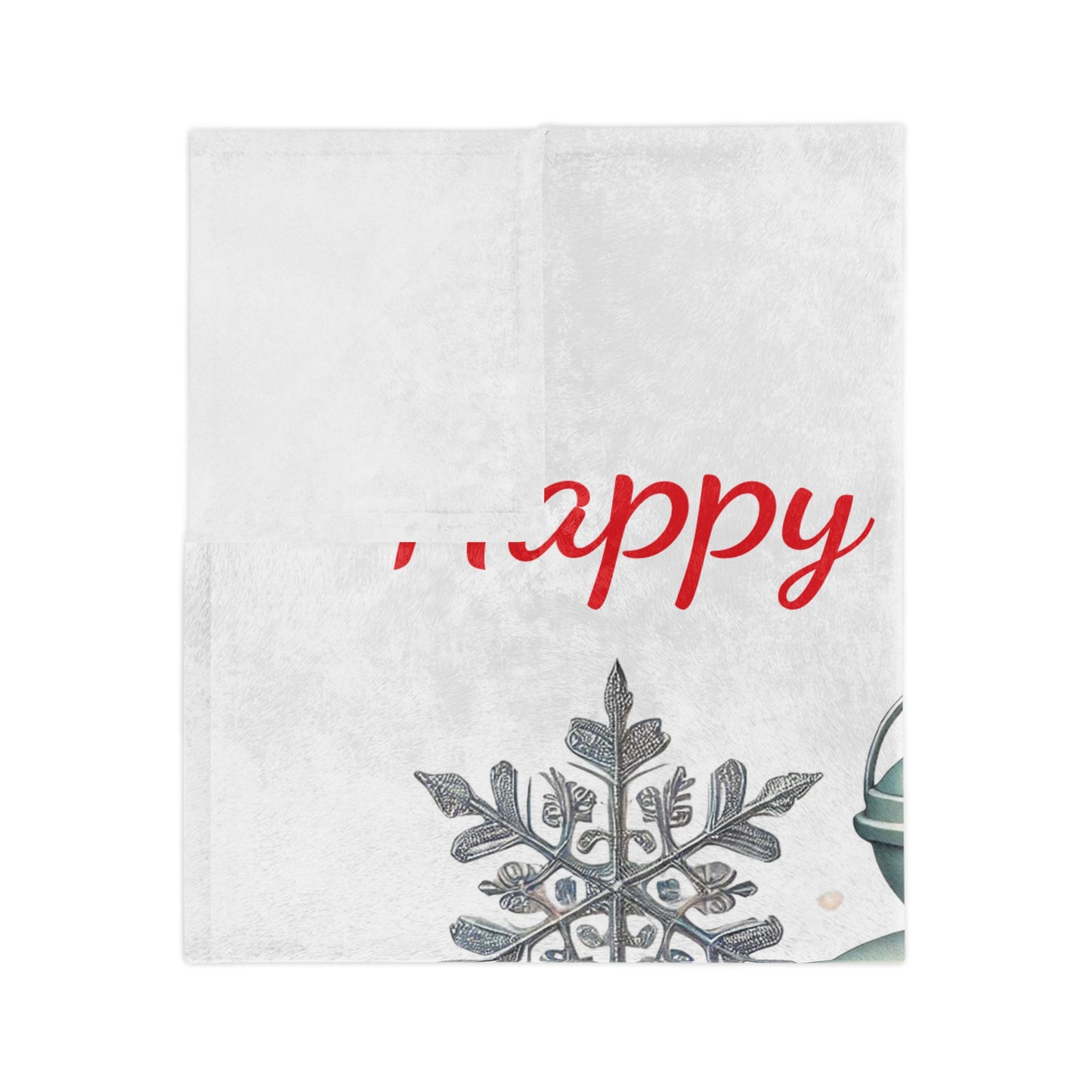 Holiday Lantern Velveteen Plush Blanket