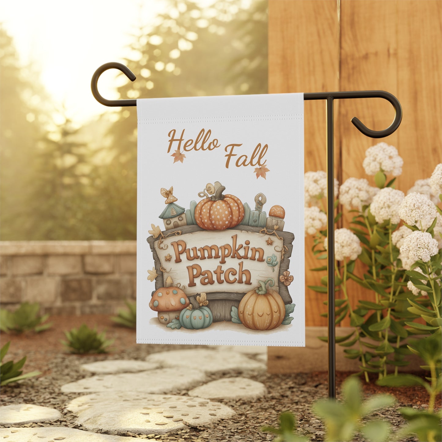 Enchanted Pumpkin Patch Garden Flag