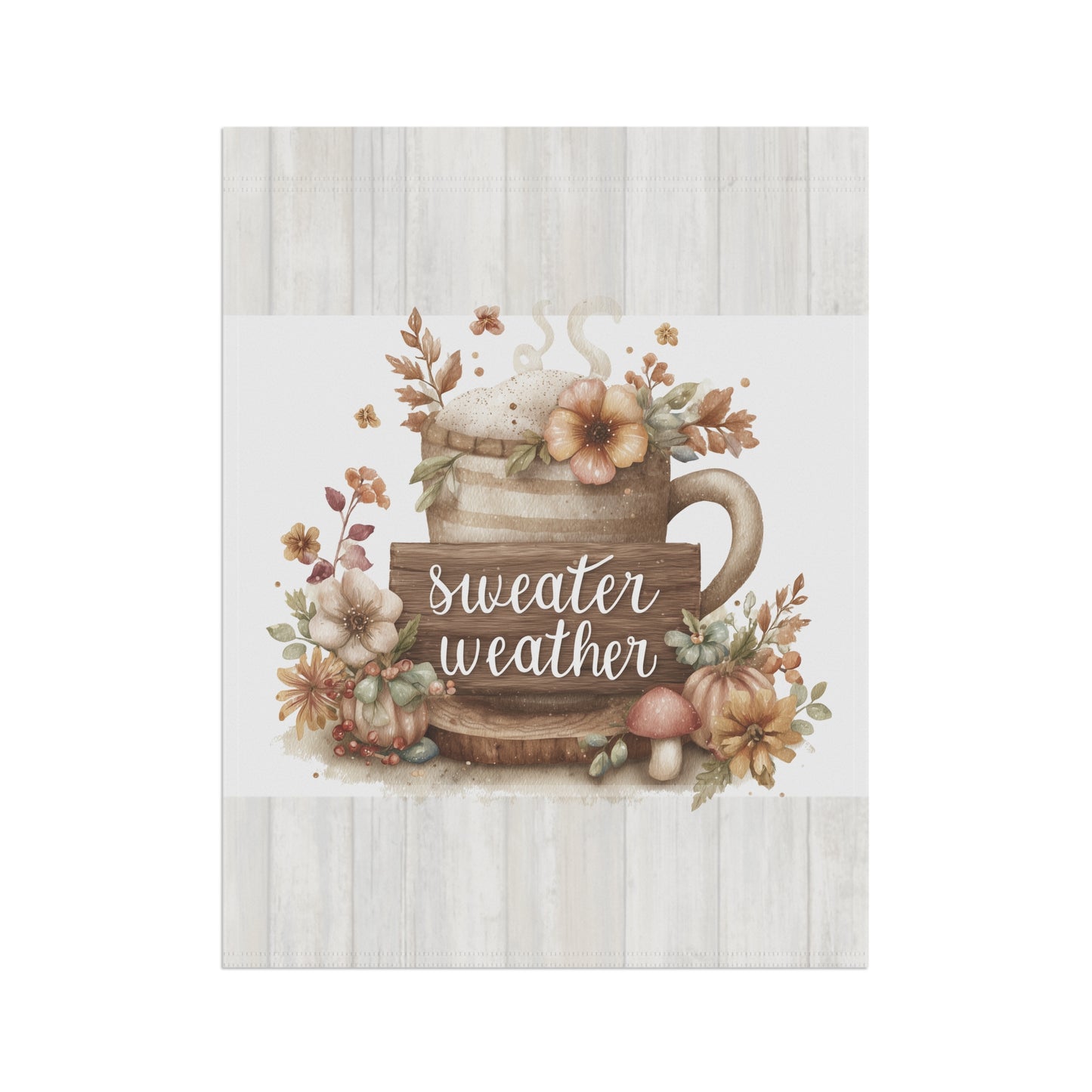Cozy Autumn Garden Flag