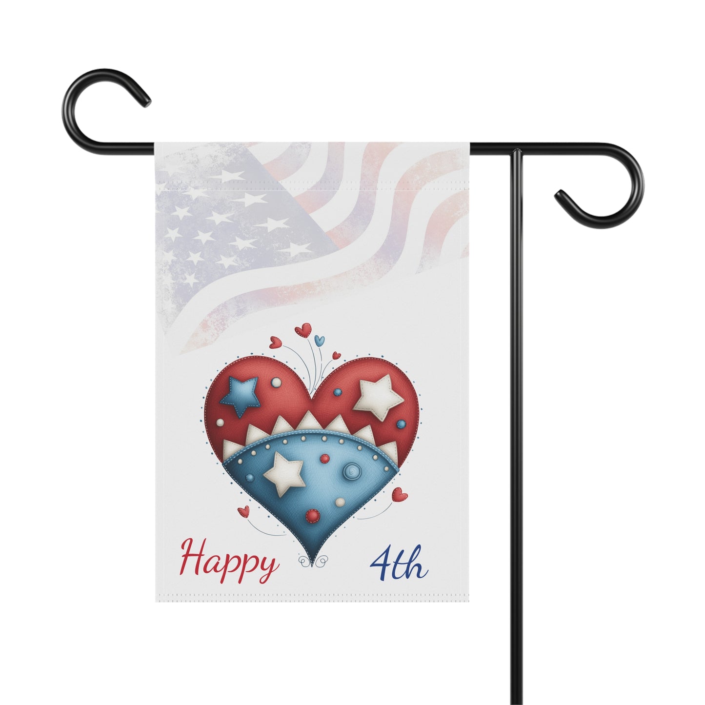 Red, White & Blue Hearts Flag