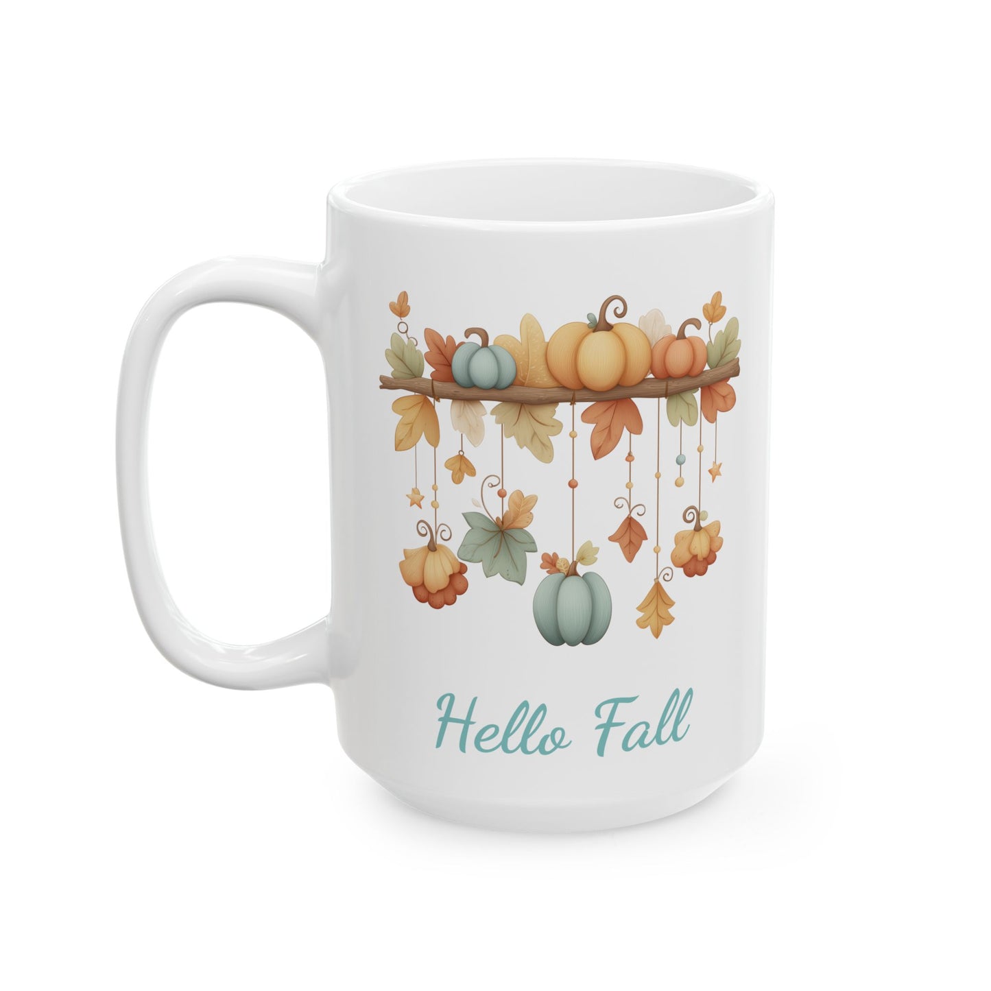 Watercolor Pastel Autumn Ceramic Mug