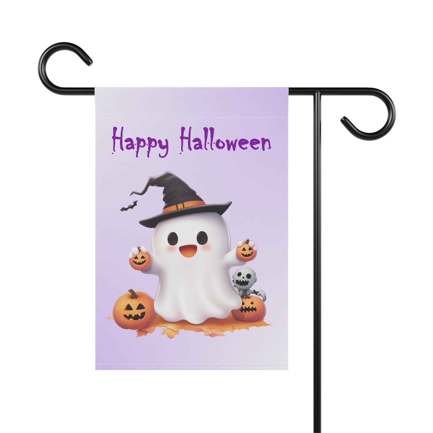 Cute Ghost Halloween Garden Flag
