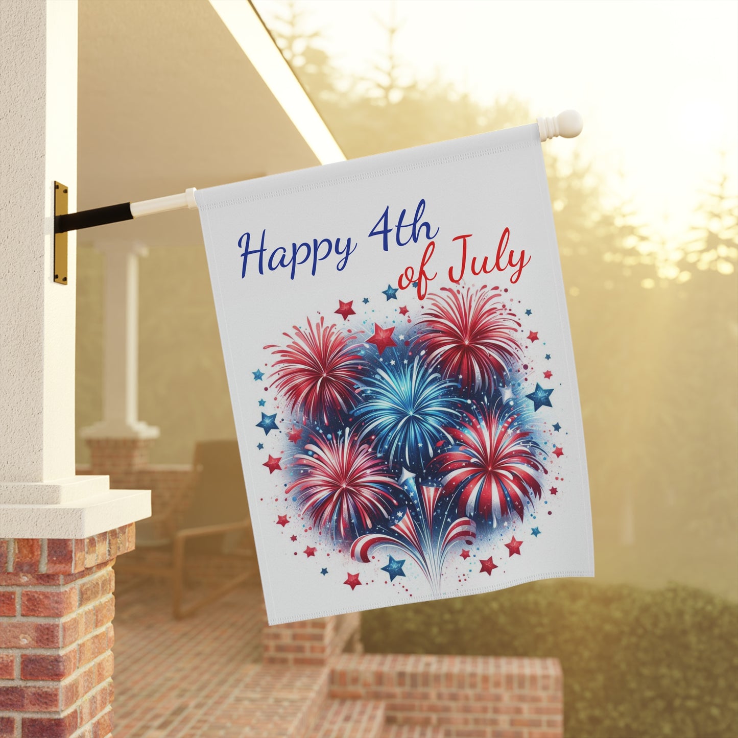 Red, White, and Blue Patriotic Garden Flag