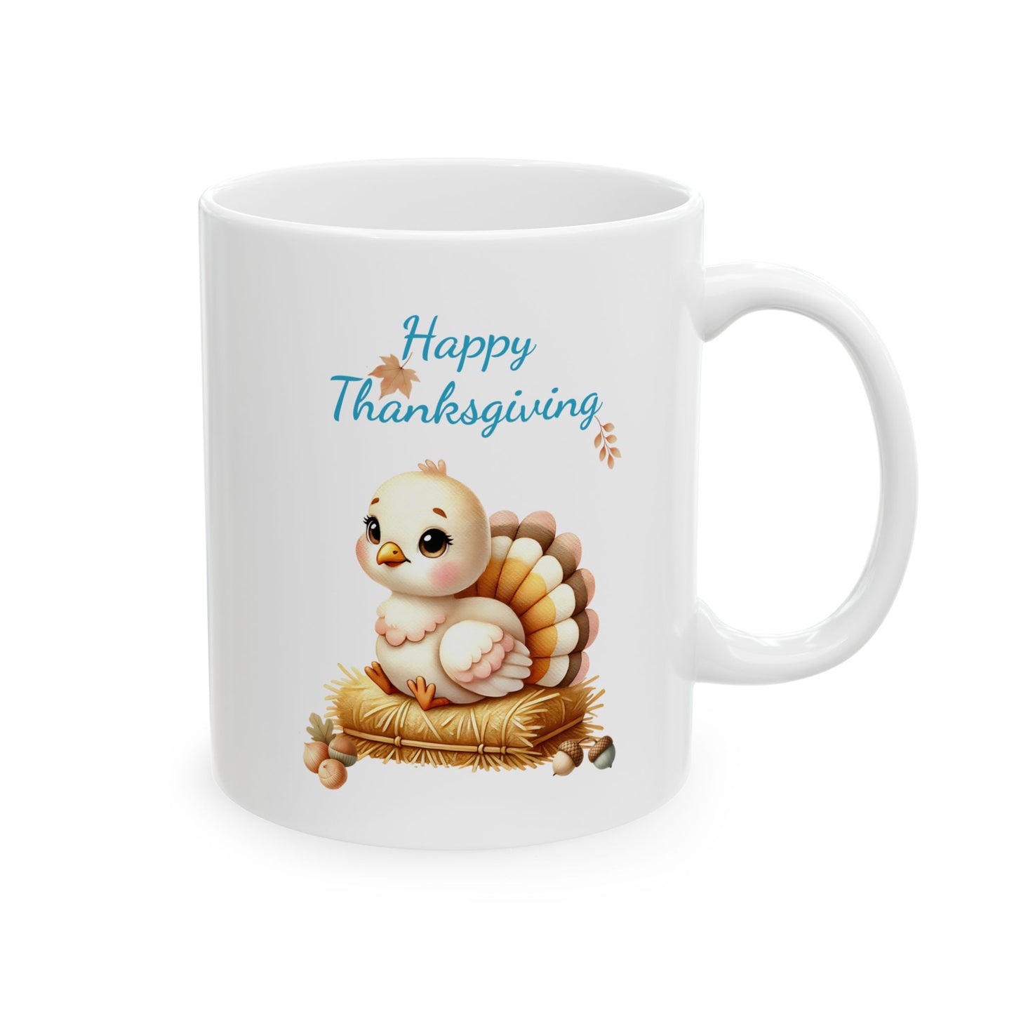 Happy Thanksgiving Cute Turkey Coffee Mug