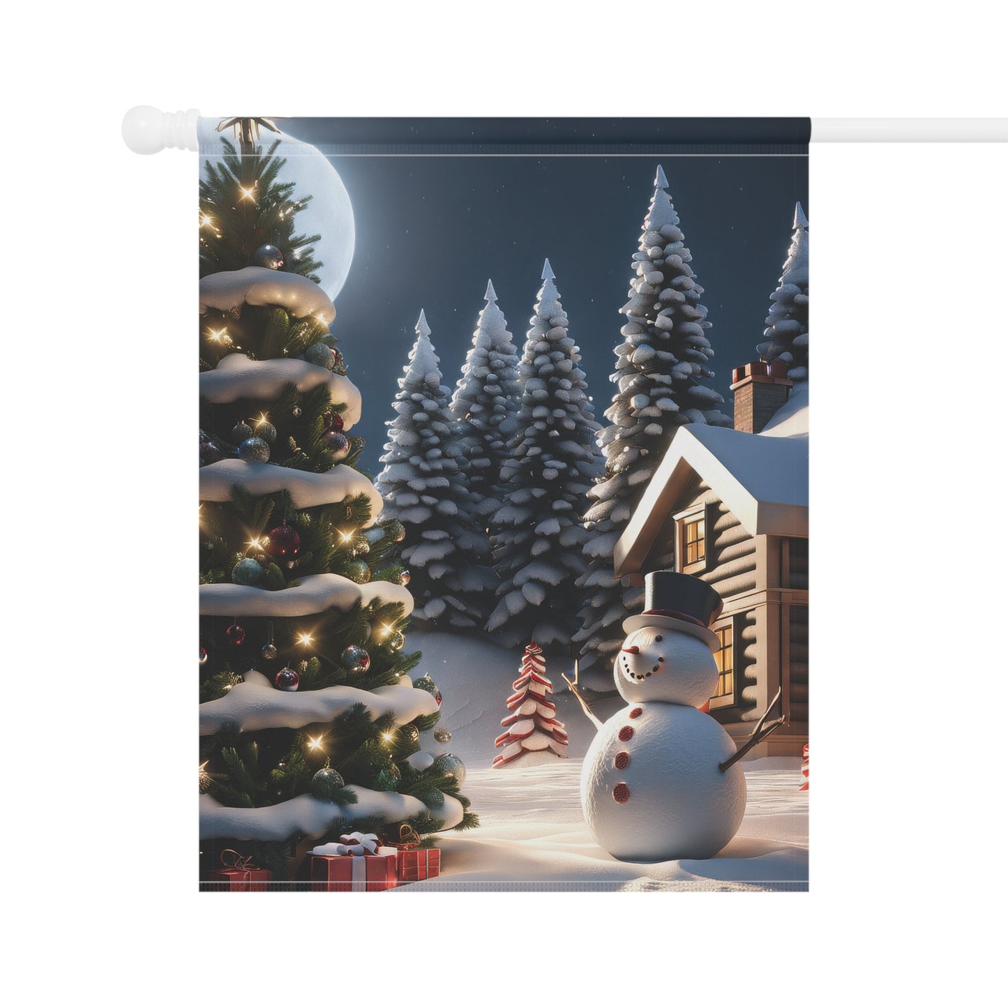 Magical Christmas Eve Garden Flag