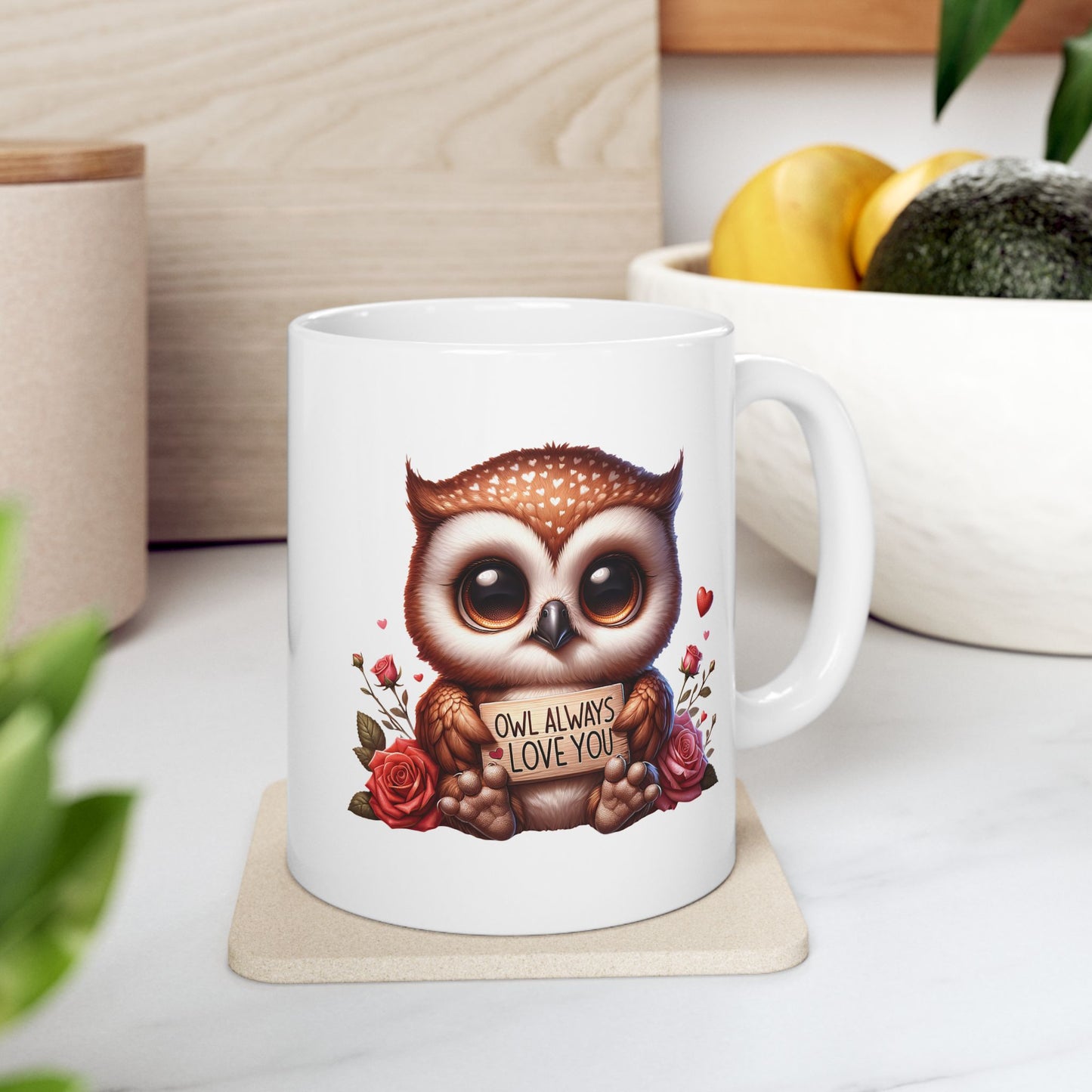 Adorable Owl "OWL ALWAYS LOVE YOU" Coffee Mug