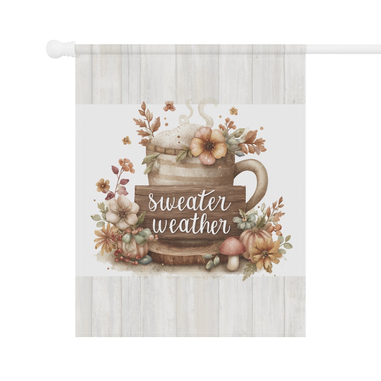 Cozy Autumn Garden Flag