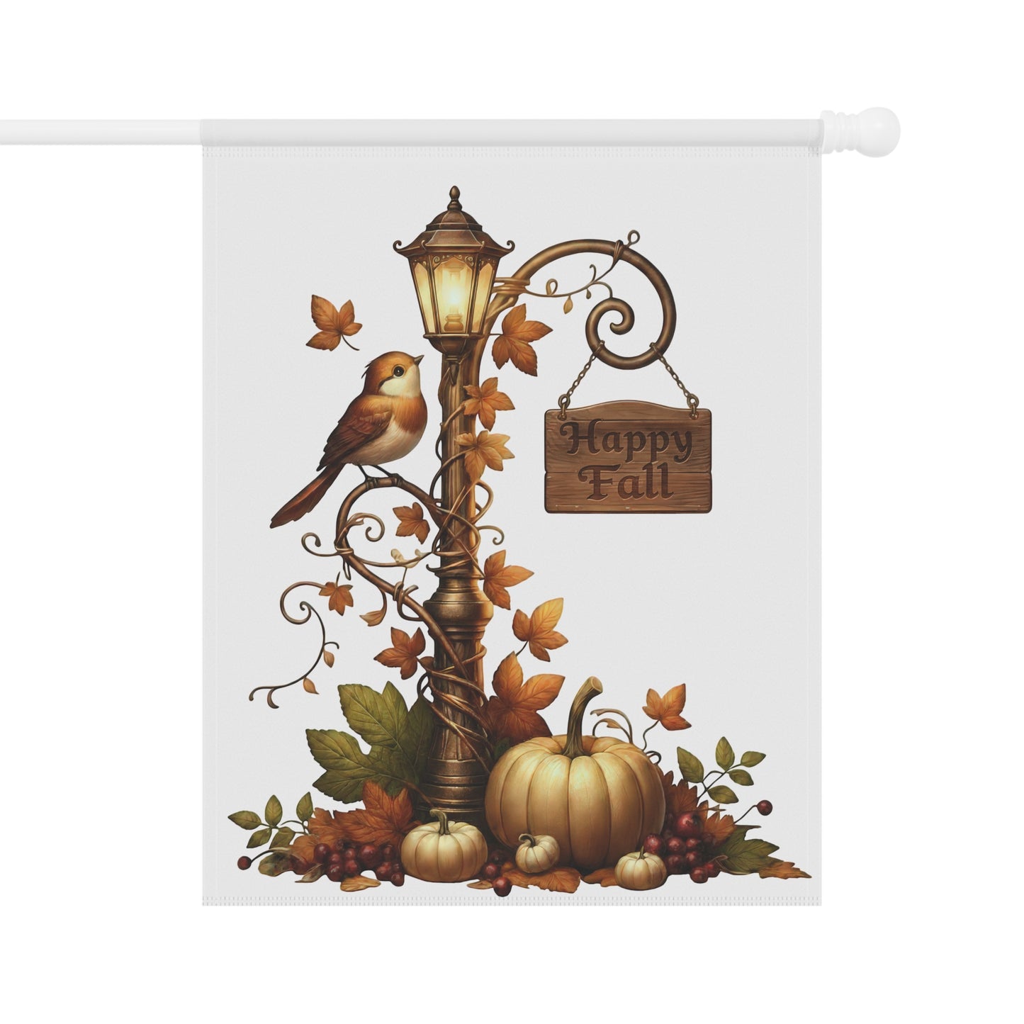 Cute Autumn Garden Flag