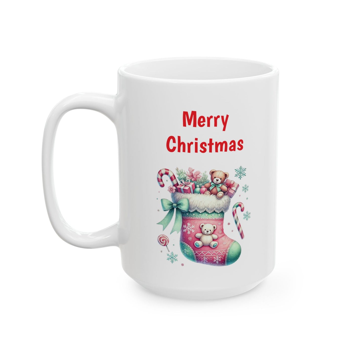 "Merry Christmas" Stocking Coffee Mug