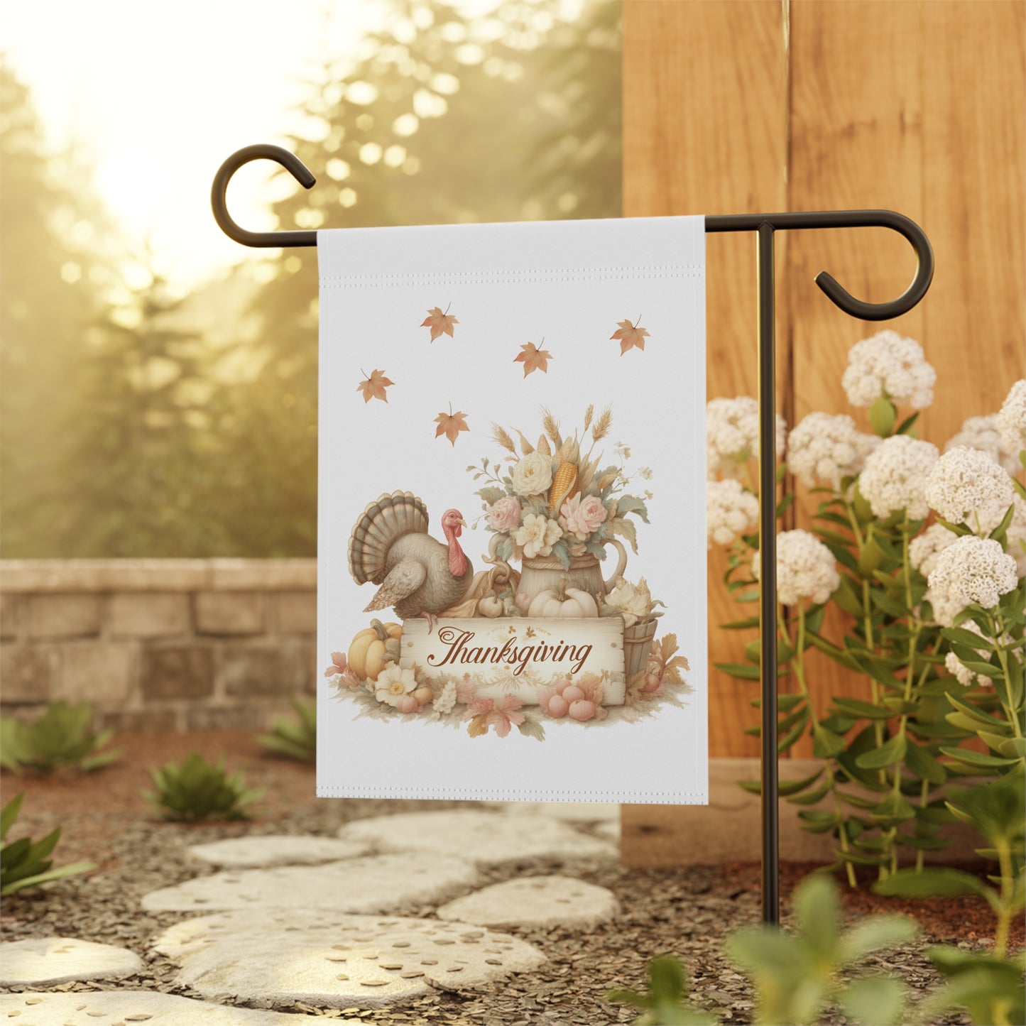 Happy Thanksgiving Garden Flag