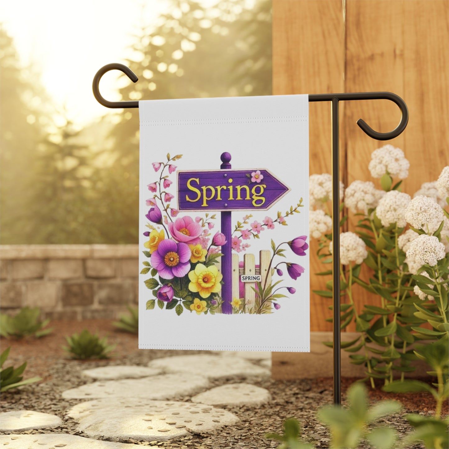 Spring Floral Garden Flag