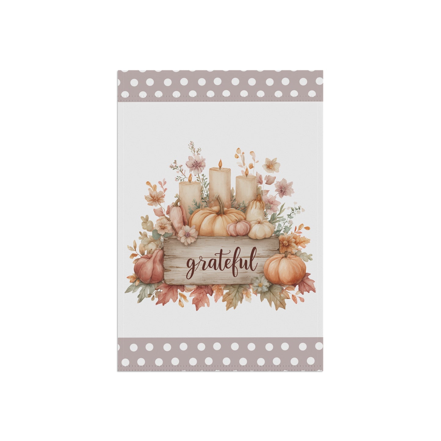 Grateful Autumn Garden Flag