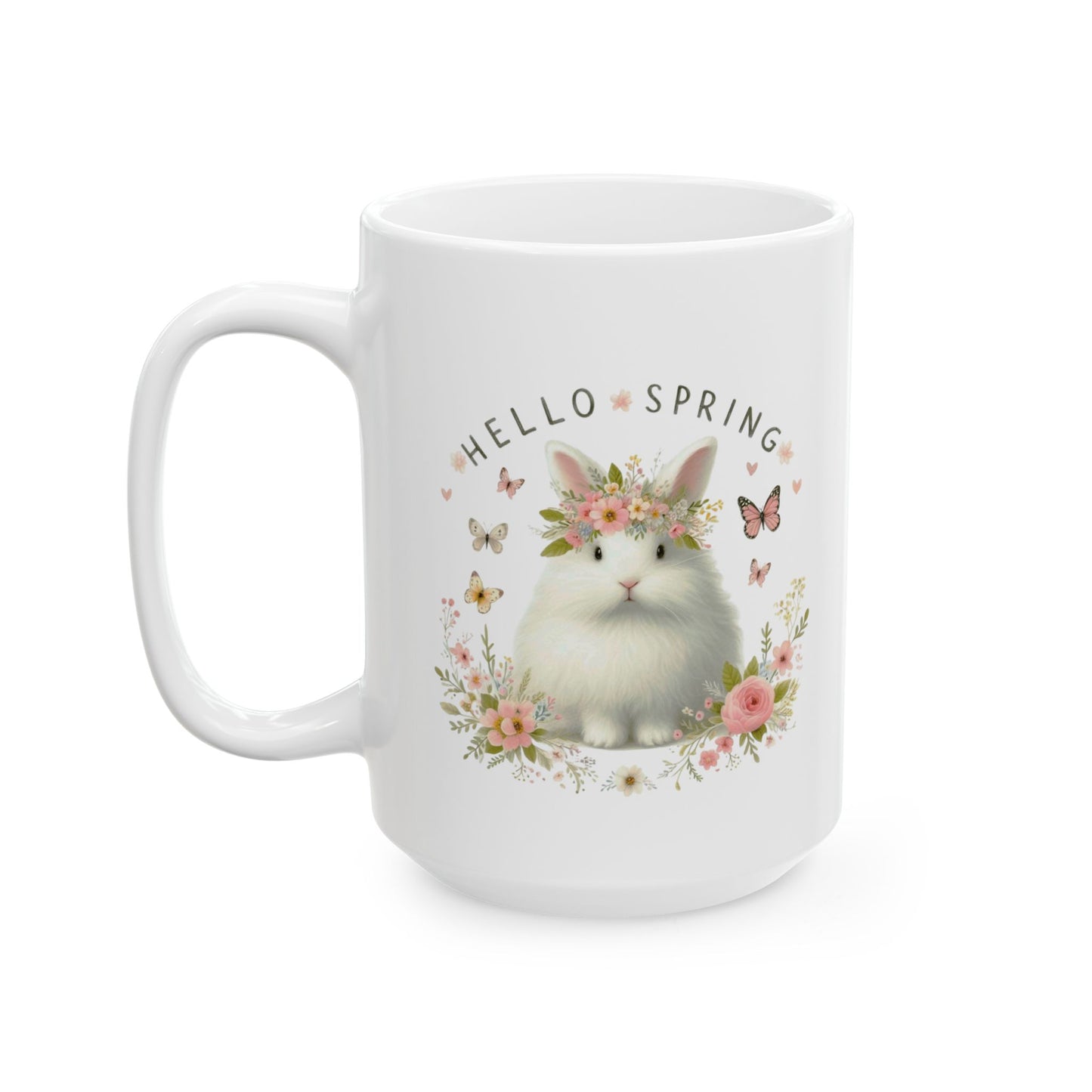 "Hello Spring" Bunny Mug
