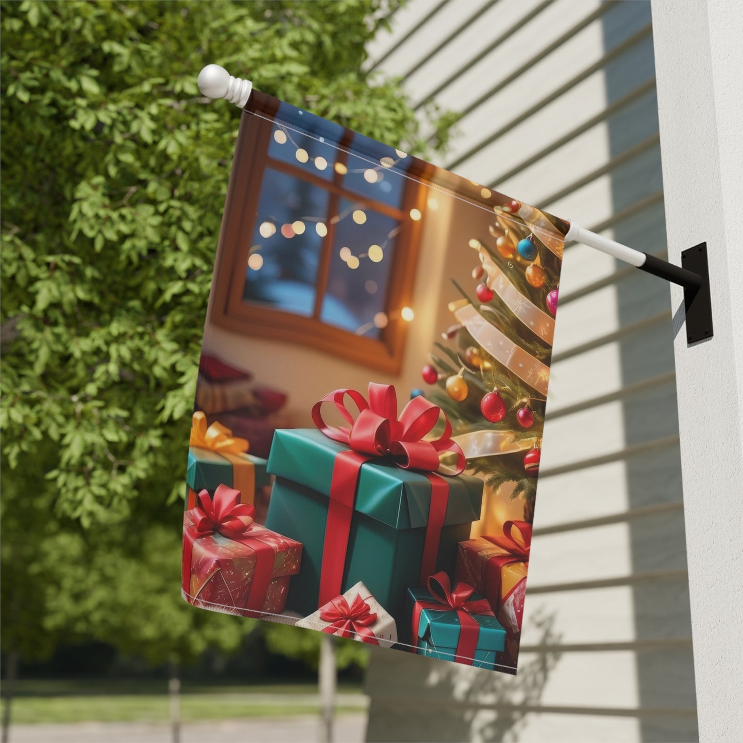 Beautiful Christmas Scene Garden Flag