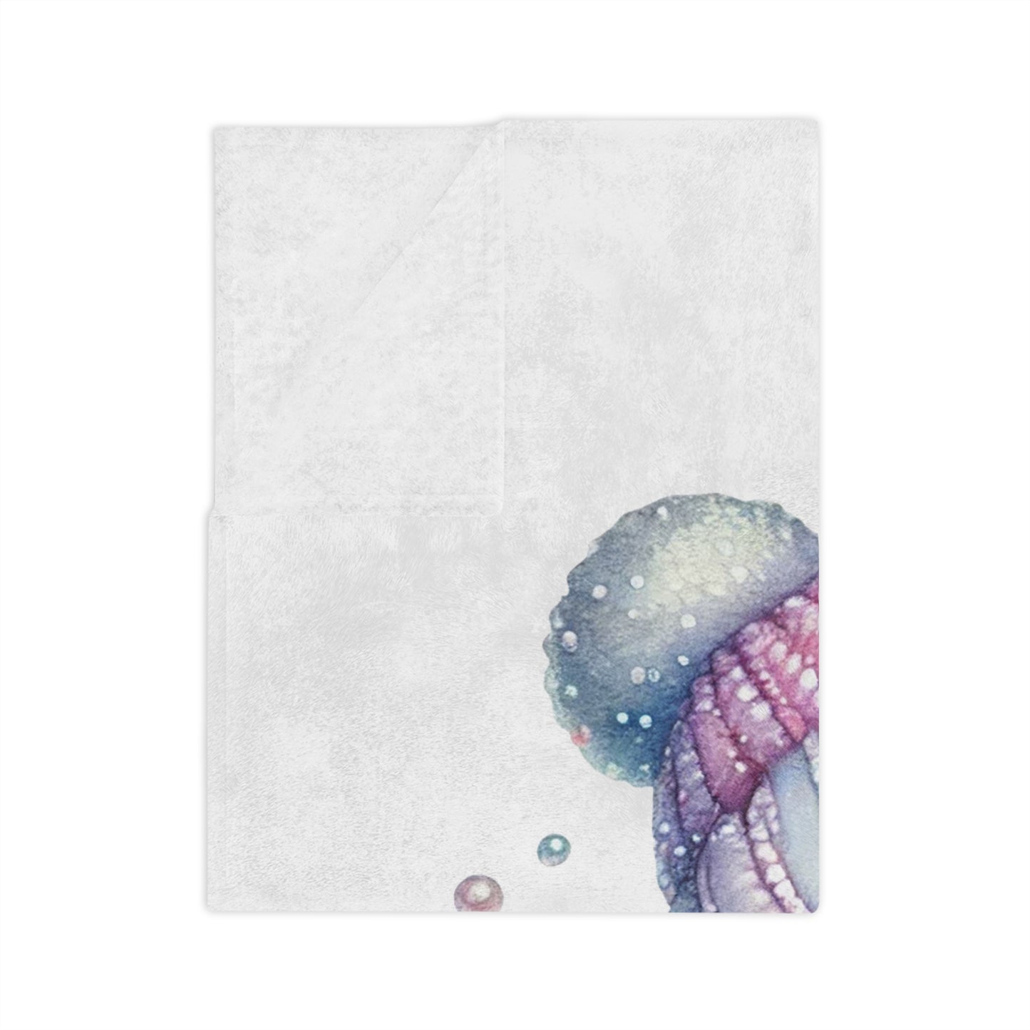 Pastel Snowman Merry Christmas Velveteen Plush Blanket