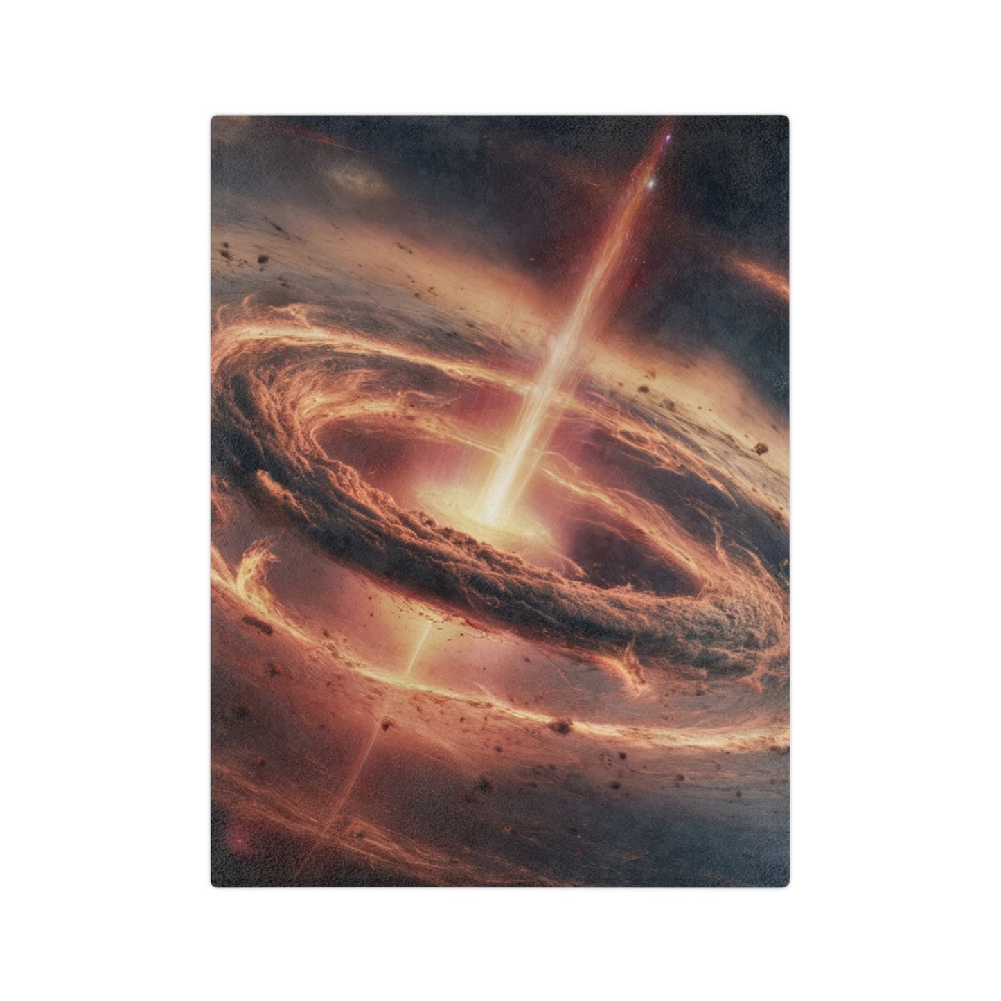 Cosmic Jet Stream Velveteen Plush Blanket