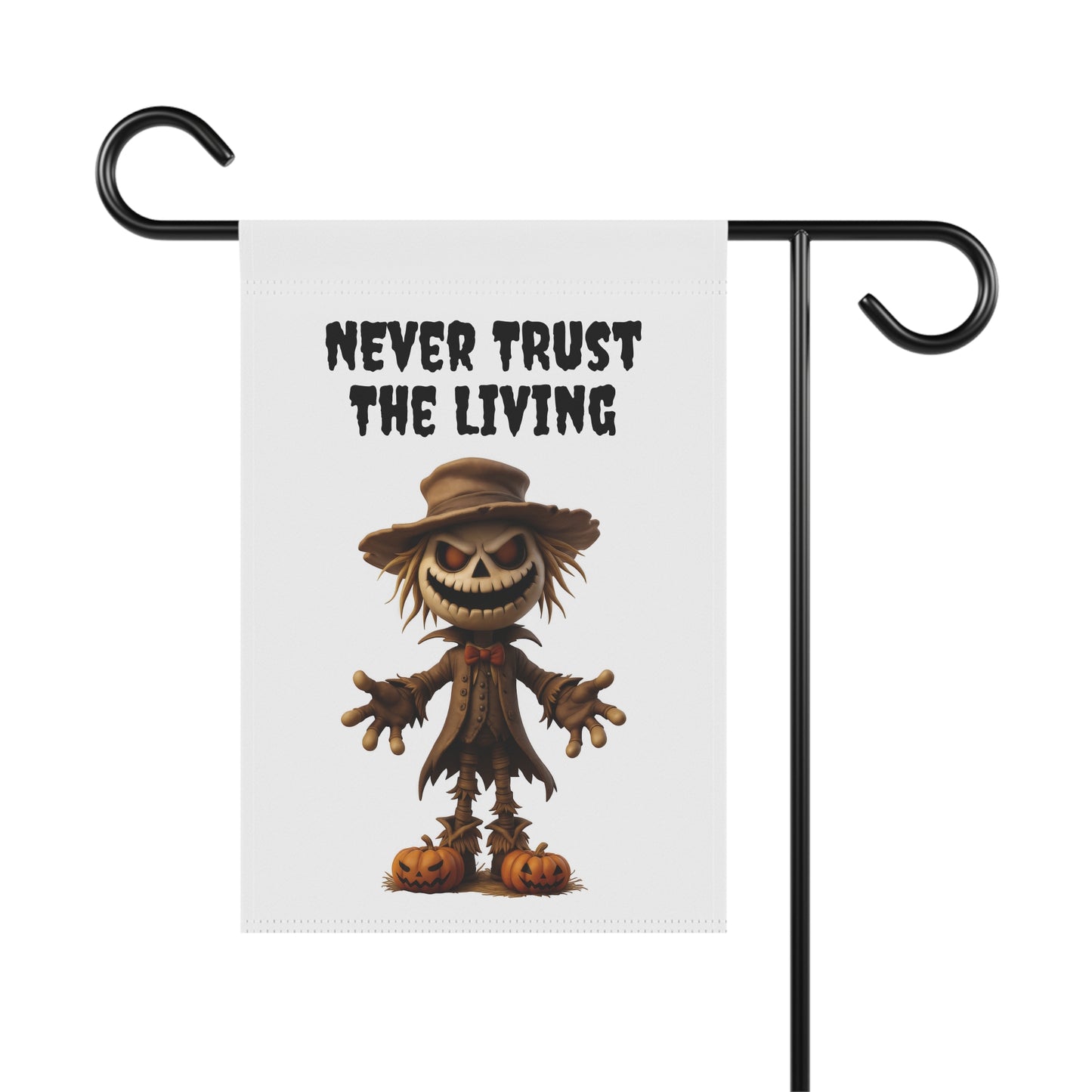 Creepy Zombie Scarecrow Garden Flag