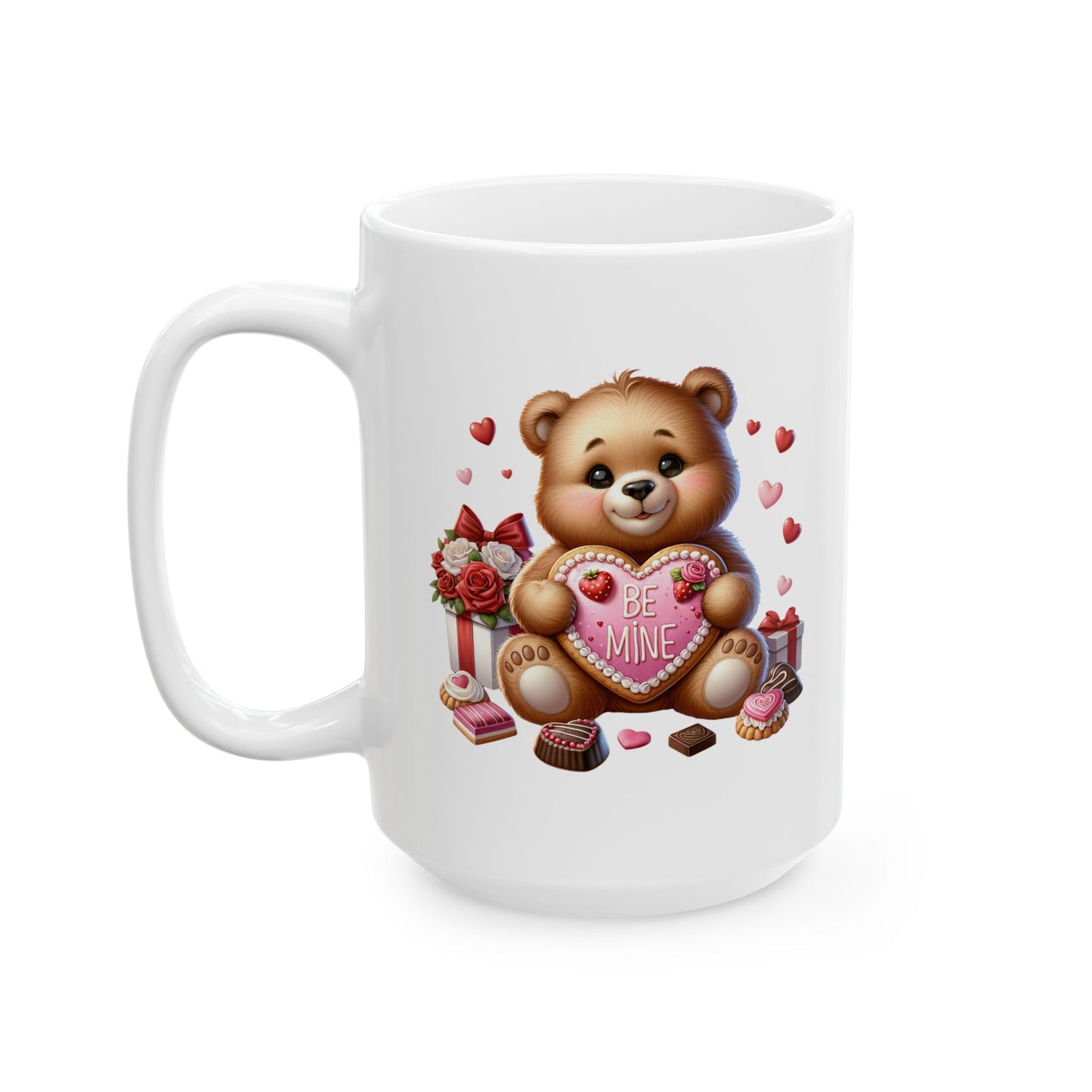Adorable Teddy Bear "BE MINE" Coffee Mug