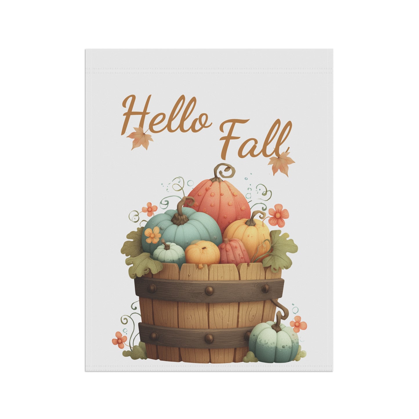 Whimsical Pastel Autumn Garden Flag