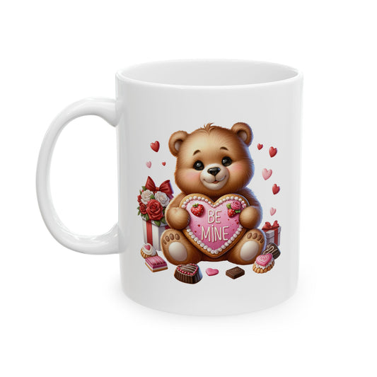 Adorable Teddy Bear "BE MINE" Coffee Mug