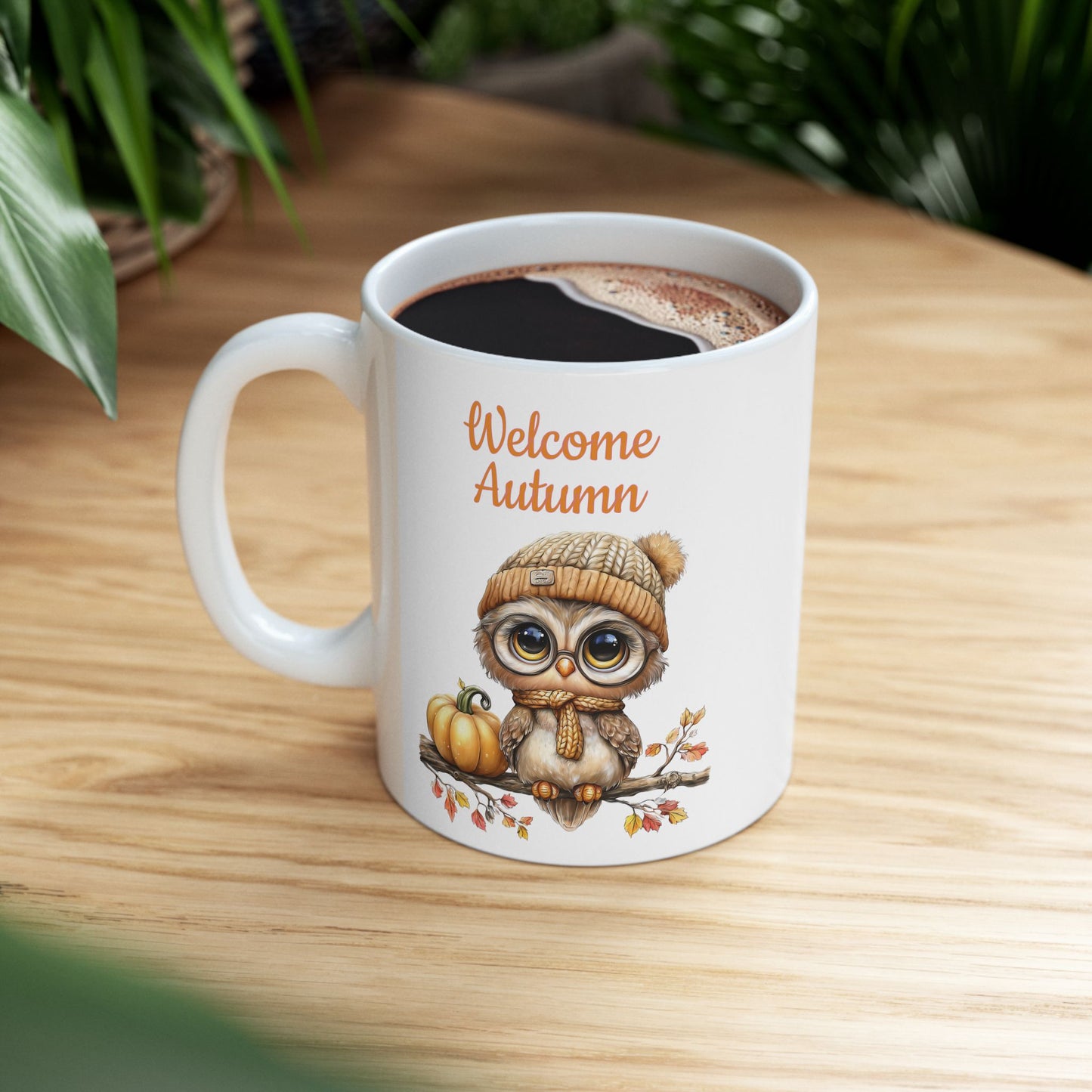 Autumn Owl Coffee Mug