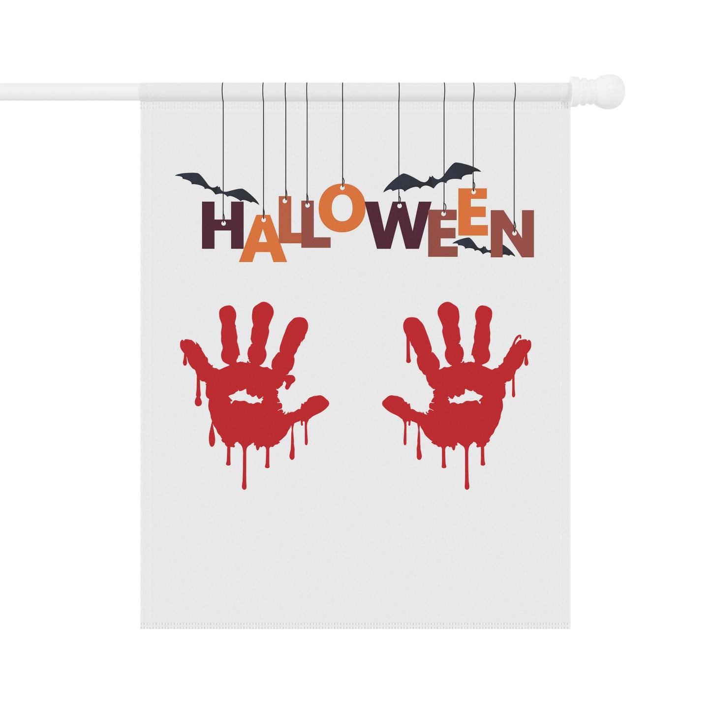 Bloody Handprint Halloween Garden Flag