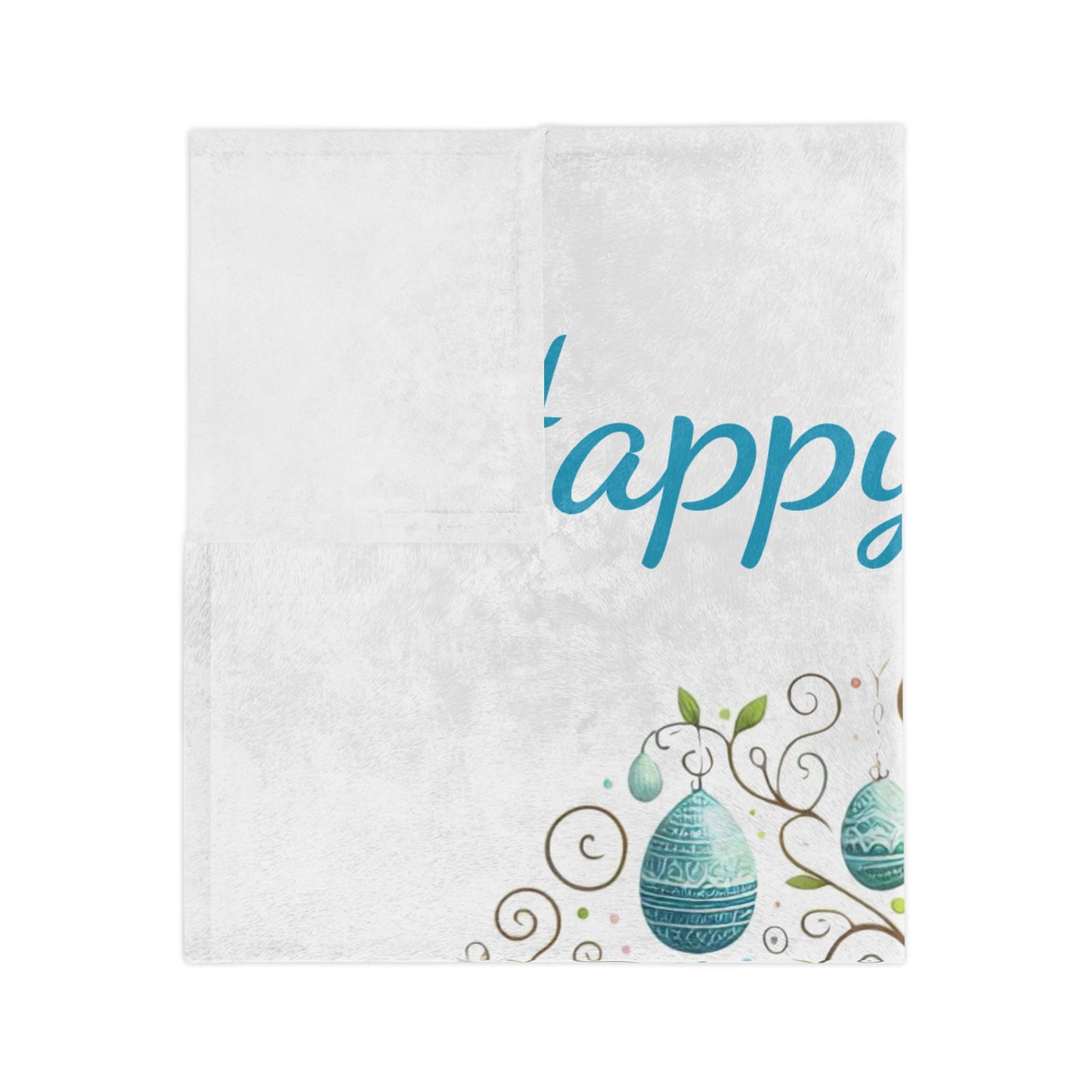 Easter Egg Tree Lightweight Velveteen Blanket
