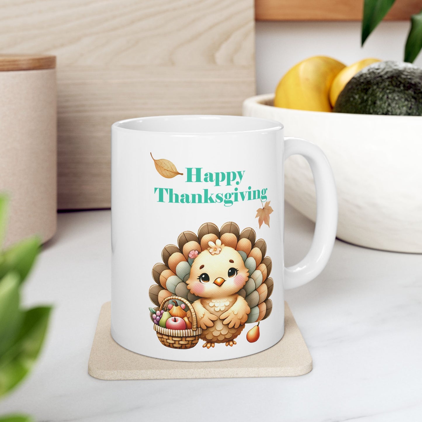 Baby Turkey Coffee Mug for Thanksgiving Season