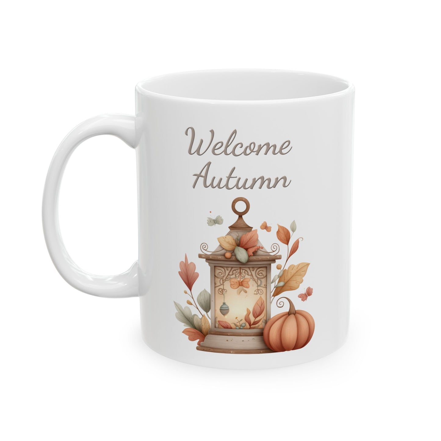 Autumn Vintage Lantern Ceramic Mug