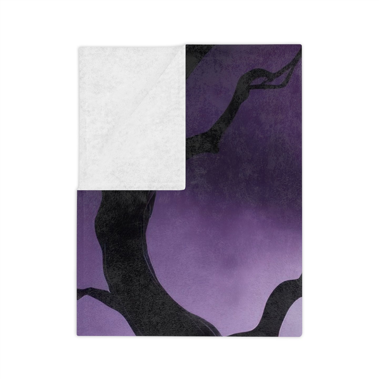 Spooky Haunted House Velveteen Blanket