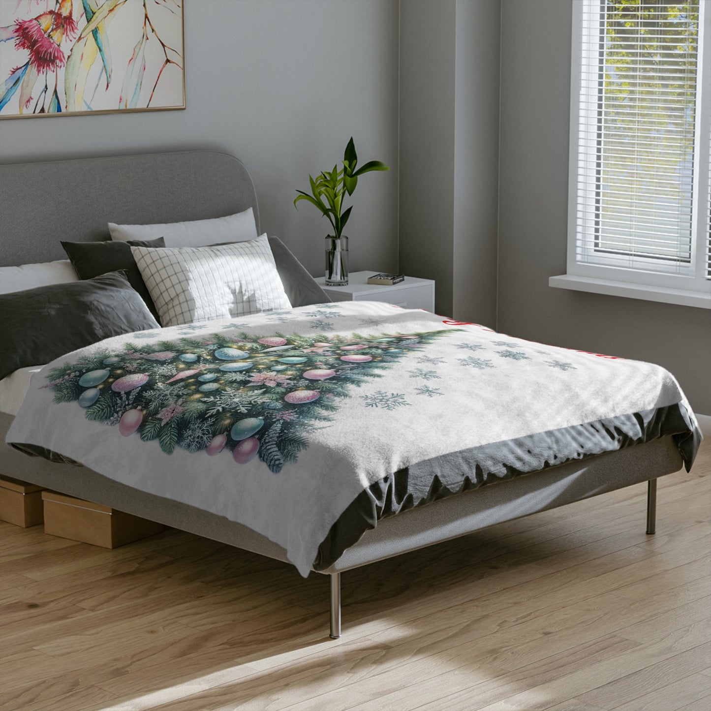 Elegant Holiday Decor Throw