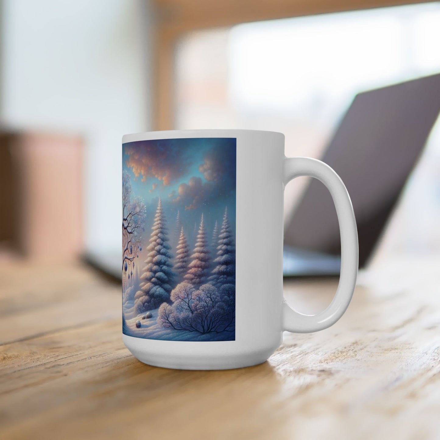 Whimsical Winter Bird Coffee Mug