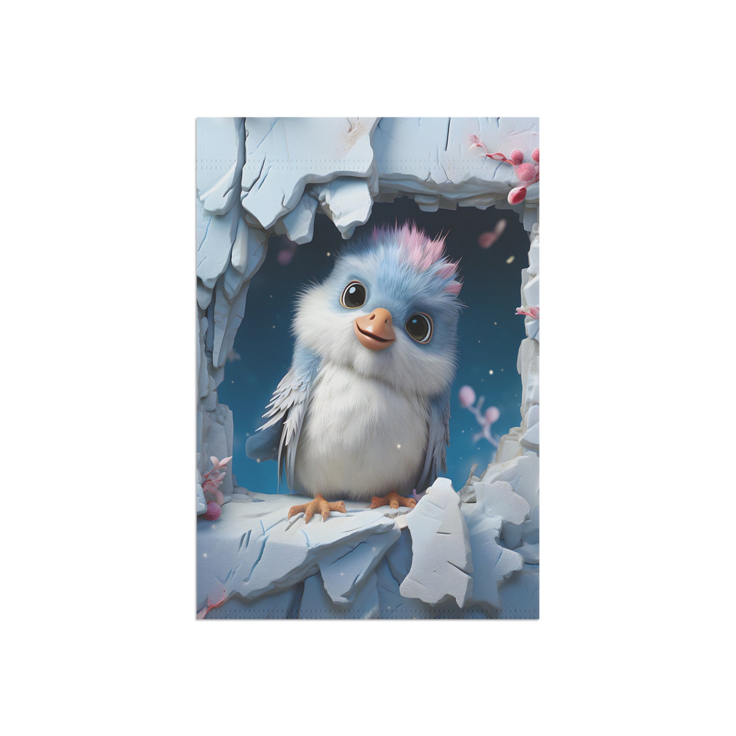 Cute Baby Bird Garden Flag