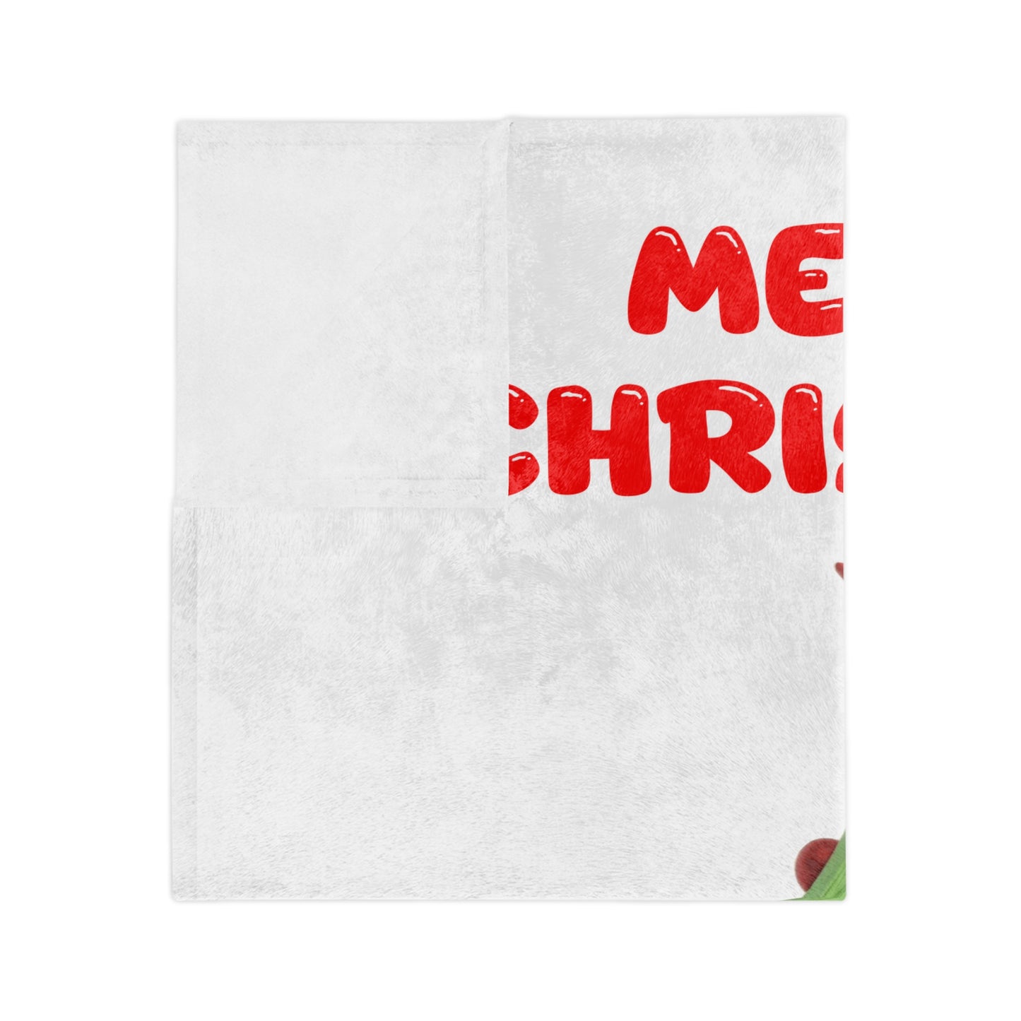 Funny Cartoon Christmas Tree Velveteen Blanket
