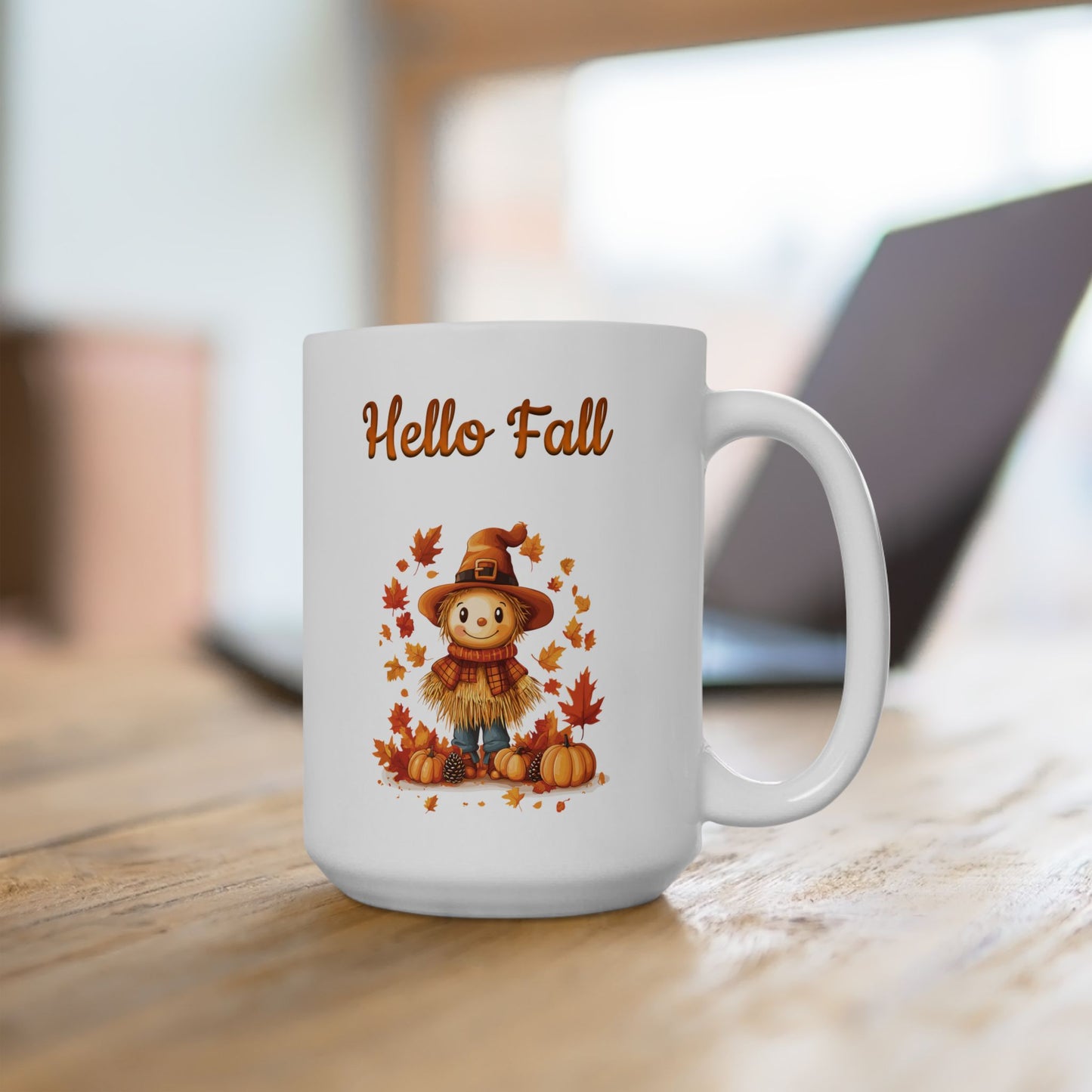 Hello Fall Scarecrow Coffee Mug