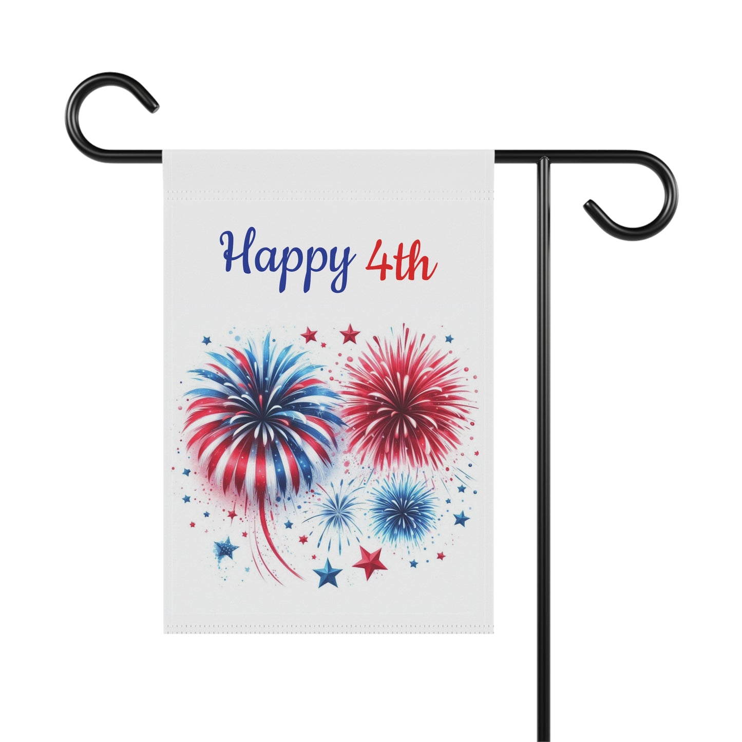 Fireworks and Stars Garden Flag