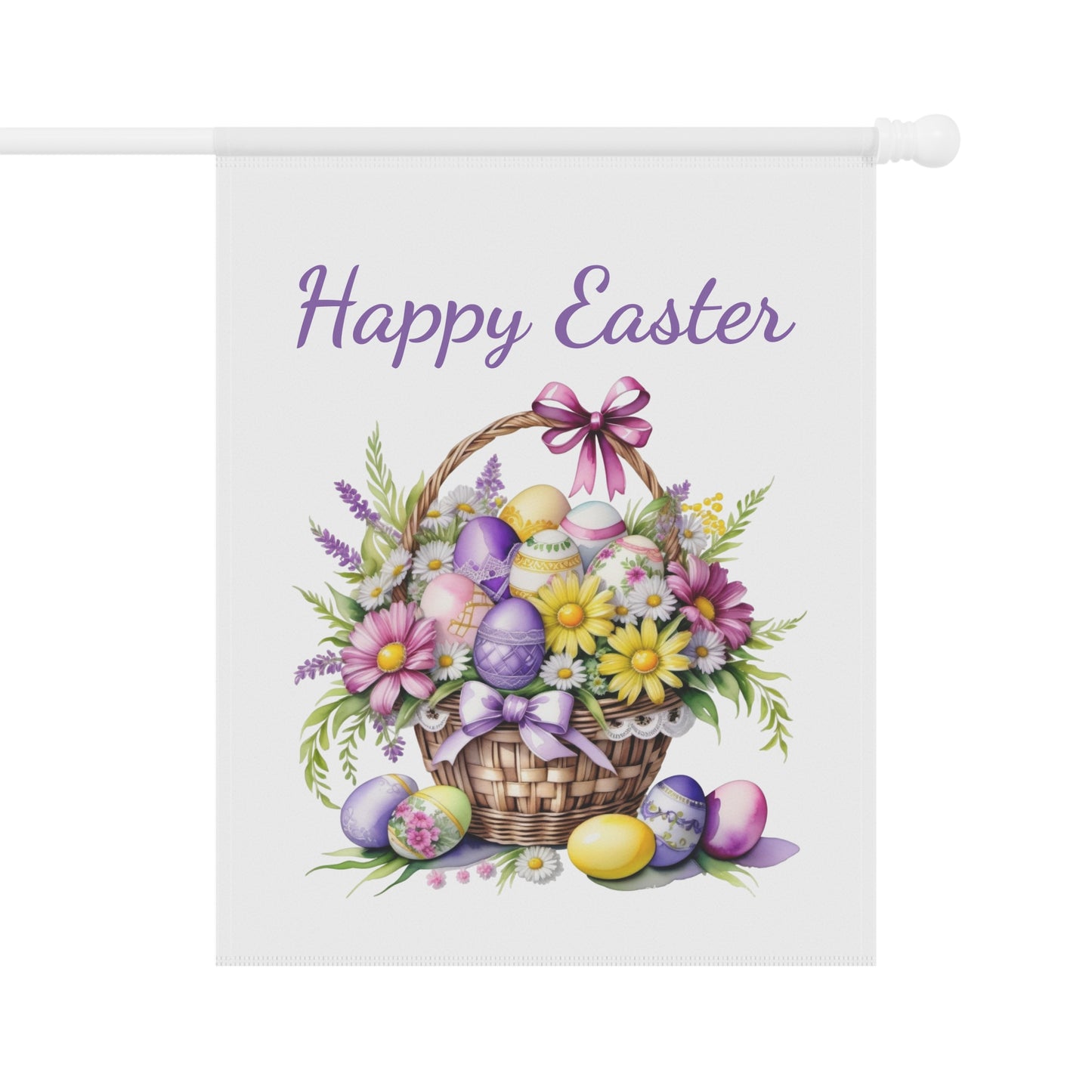 Beautiful Easter Basket Garden Flag